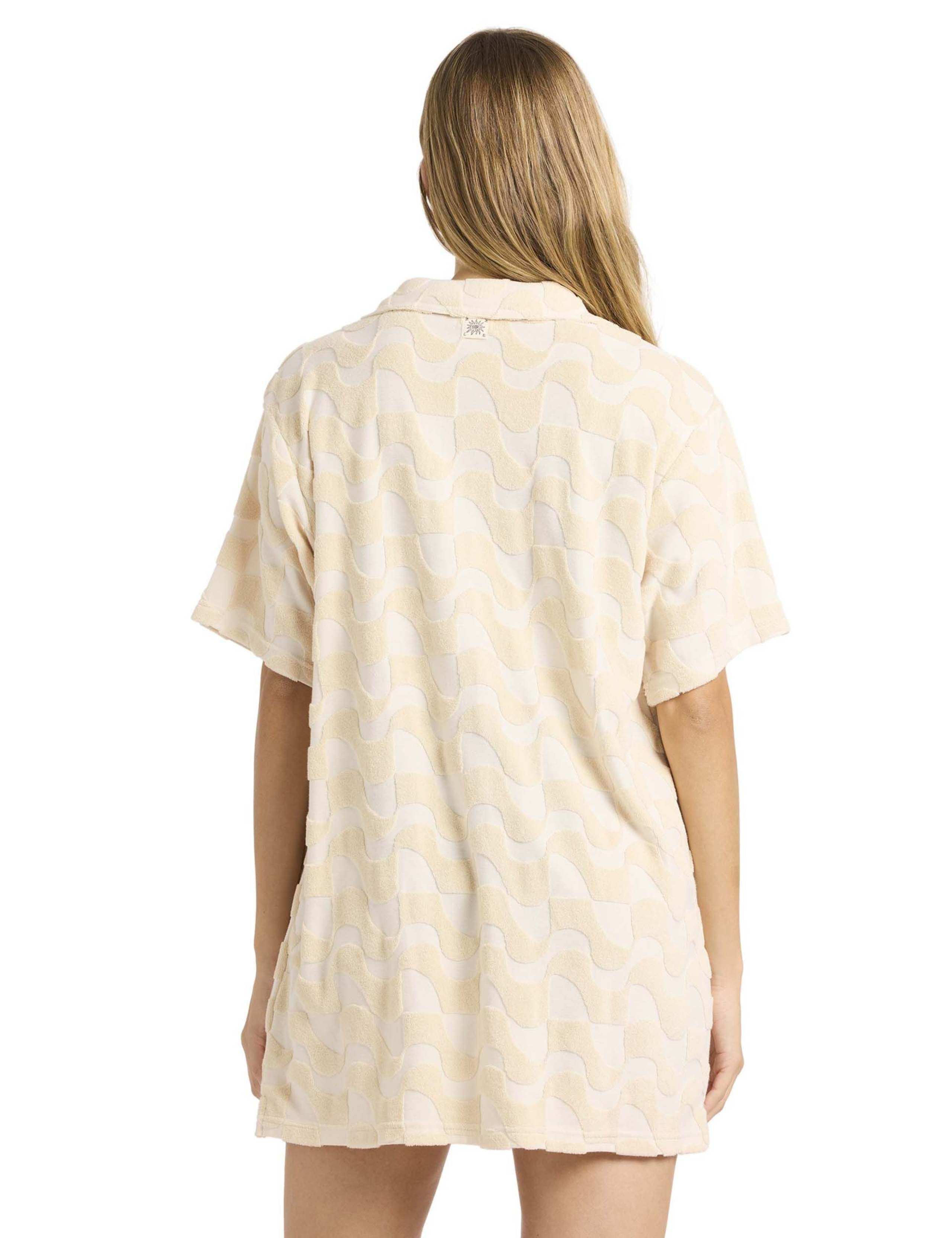 Laura Waves Cotton Rich Beach Cover Up Shirt 2 of 6
