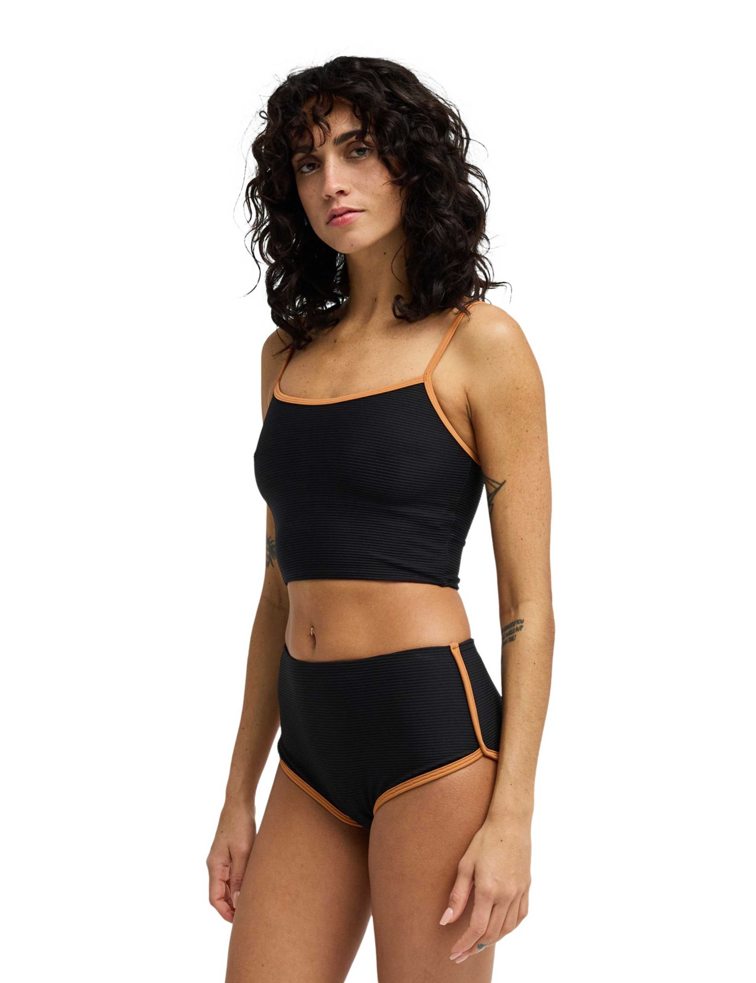 Tanlines Textured Contrast Trim Swim Shorts 4 of 4