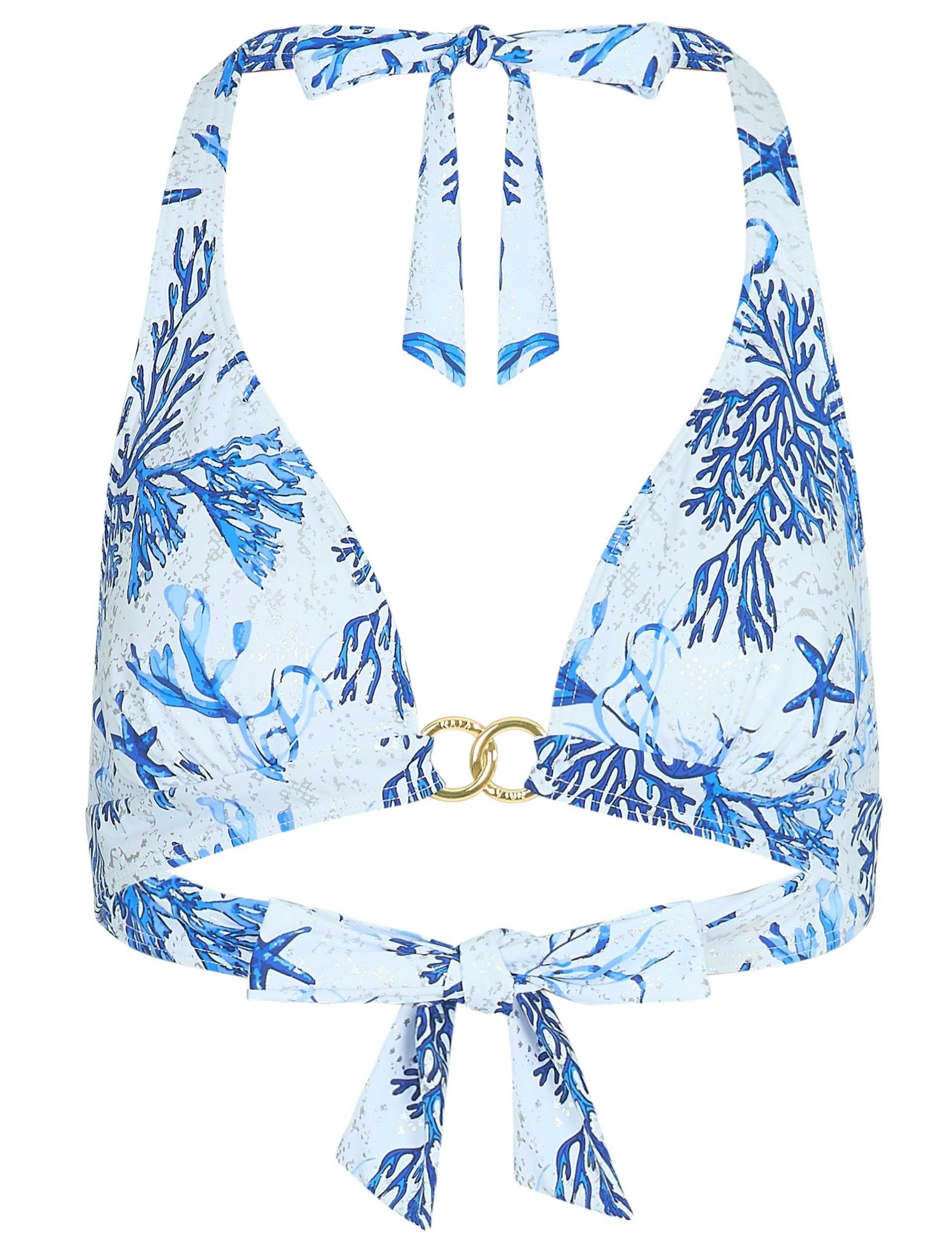 Elba Printed Padded Halterneck Bikini Top 2 of 5
