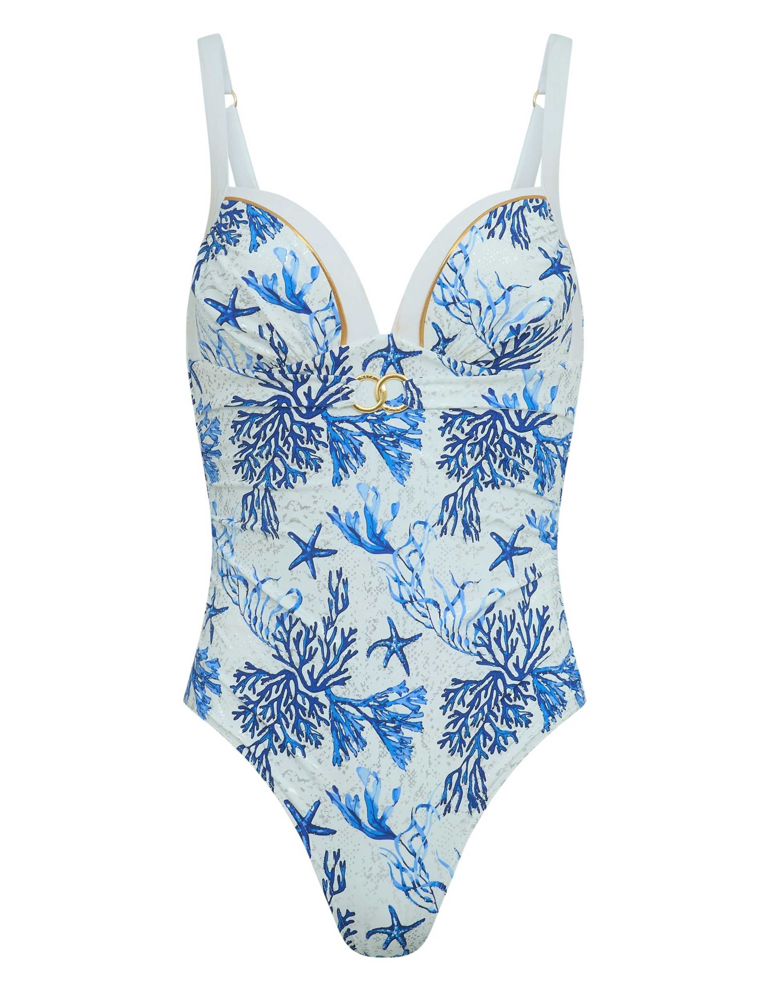Riviera Tummy Control Printed Padded Swimsuit 2 of 5