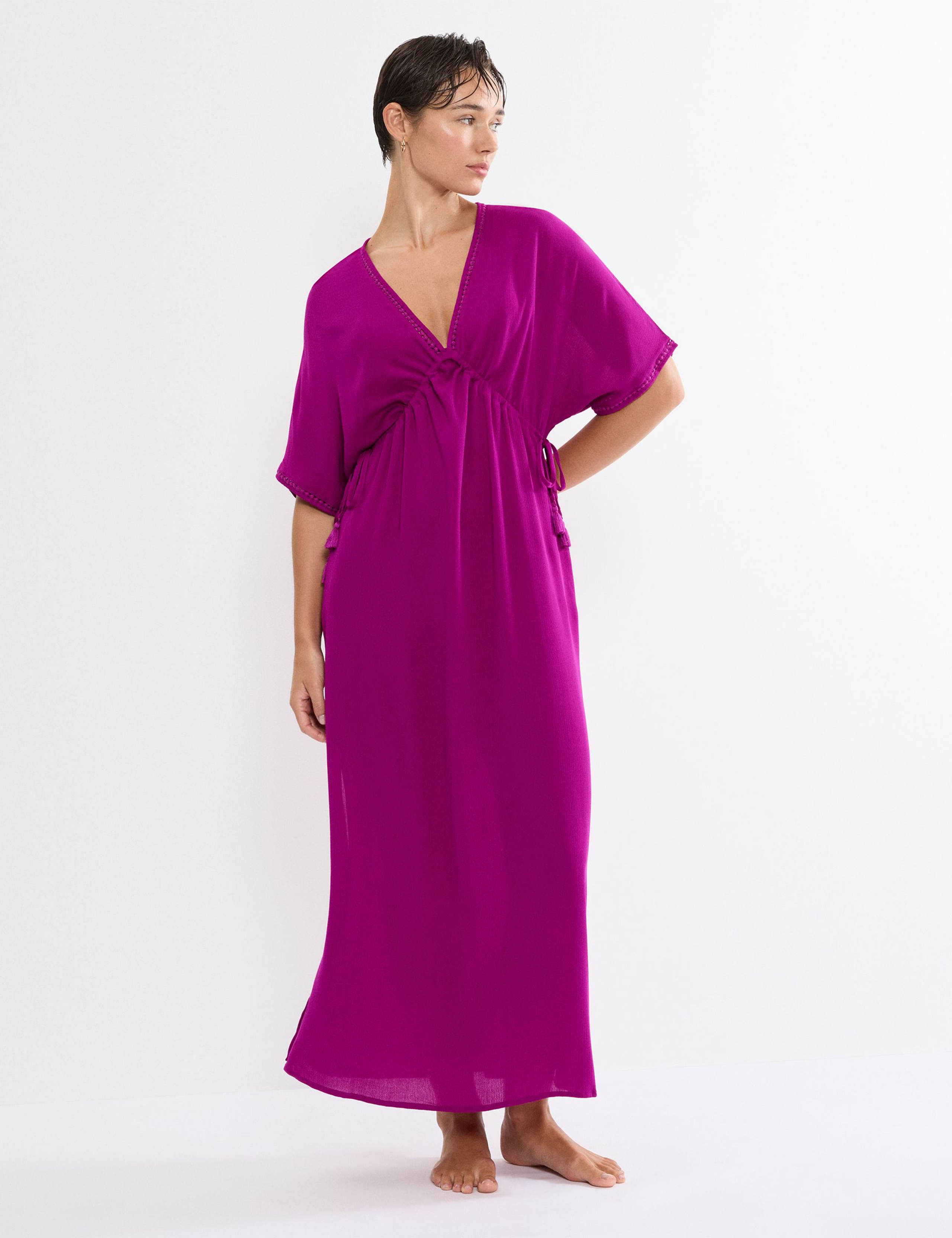 Beach MyWear V-Neck Maxi Kaftan Beach Dress 2 of 5