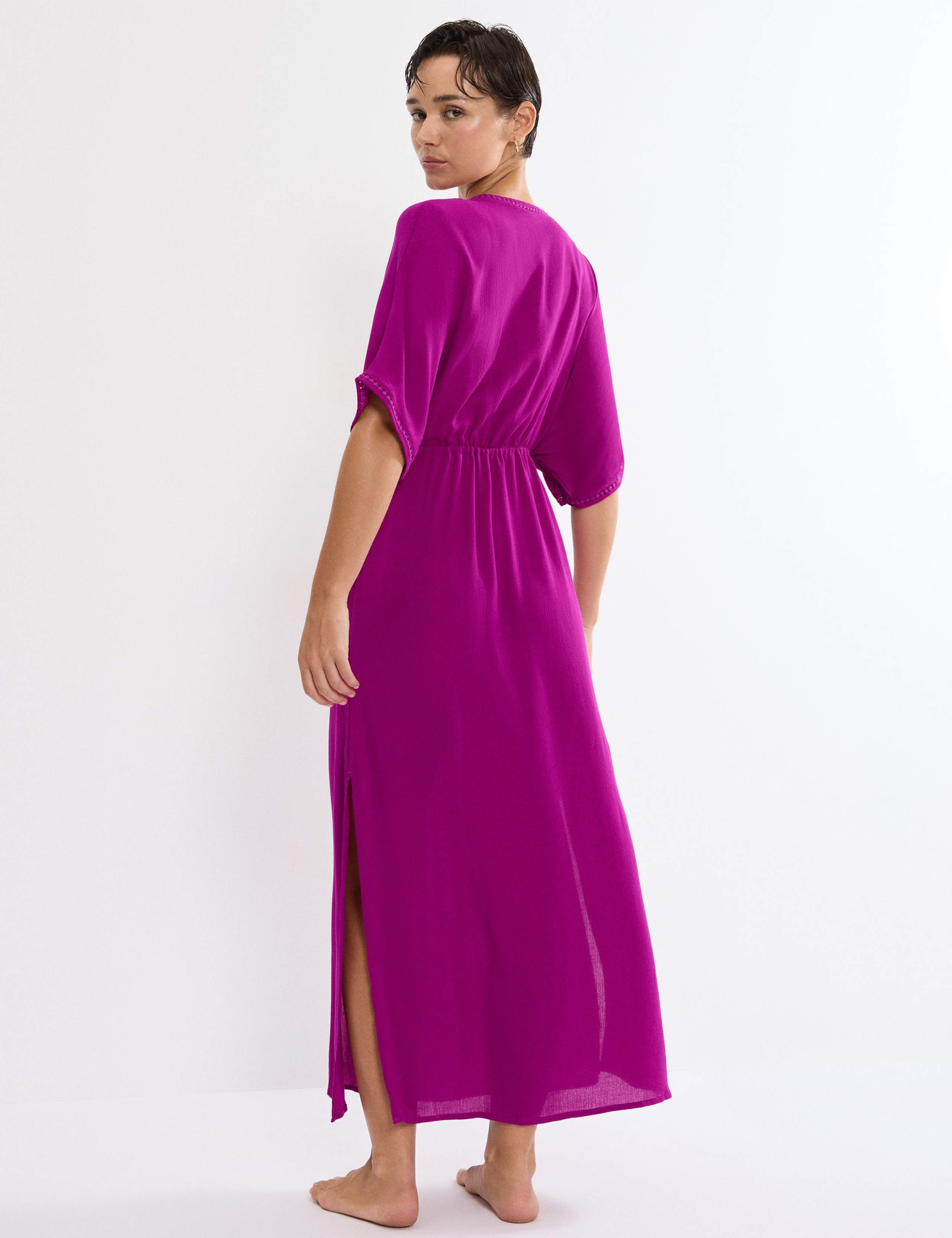 Beach MyWear V-Neck Maxi Kaftan Beach Dress 3 of 5