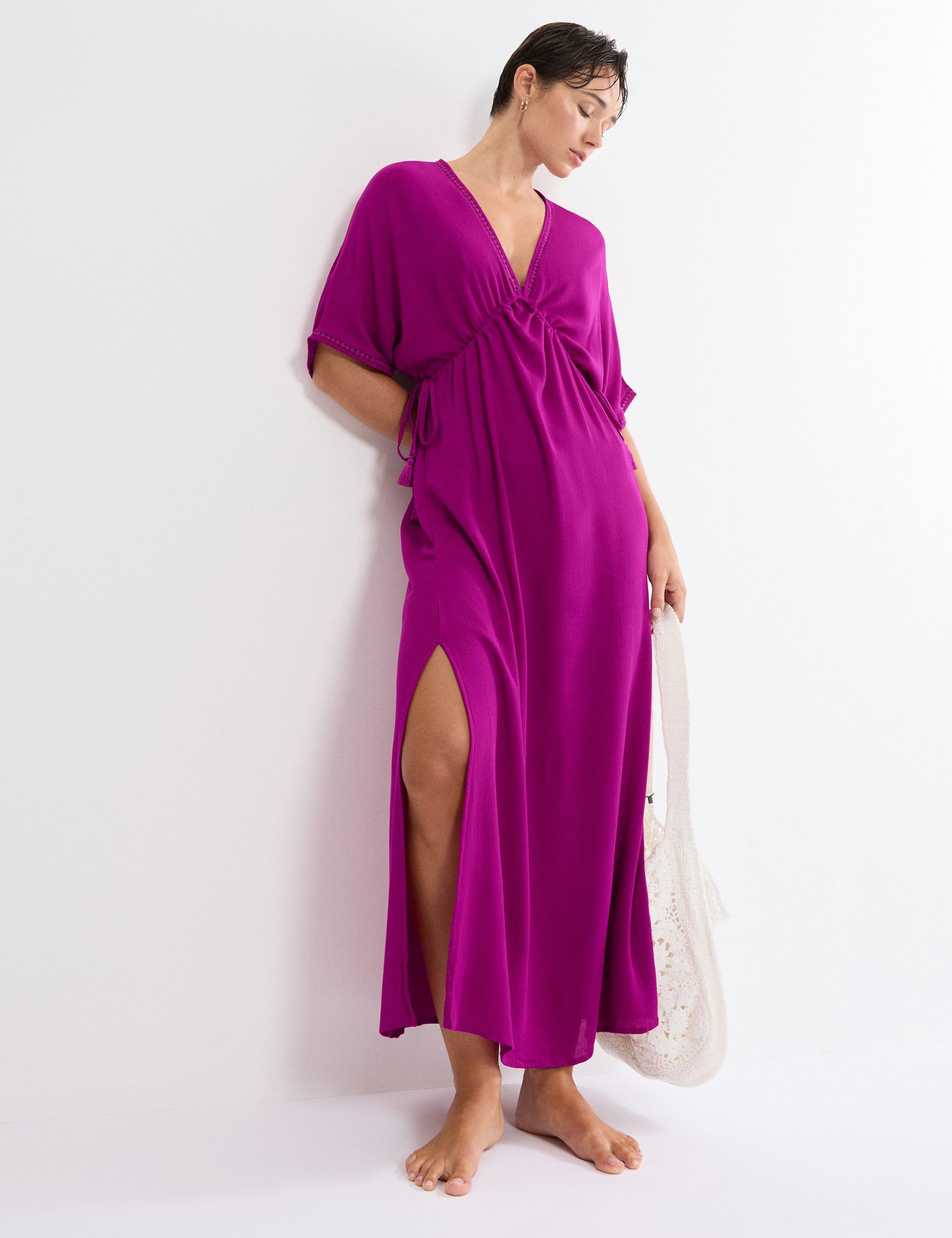 Beach MyWear V-Neck Maxi Kaftan Beach Dress 5 of 5