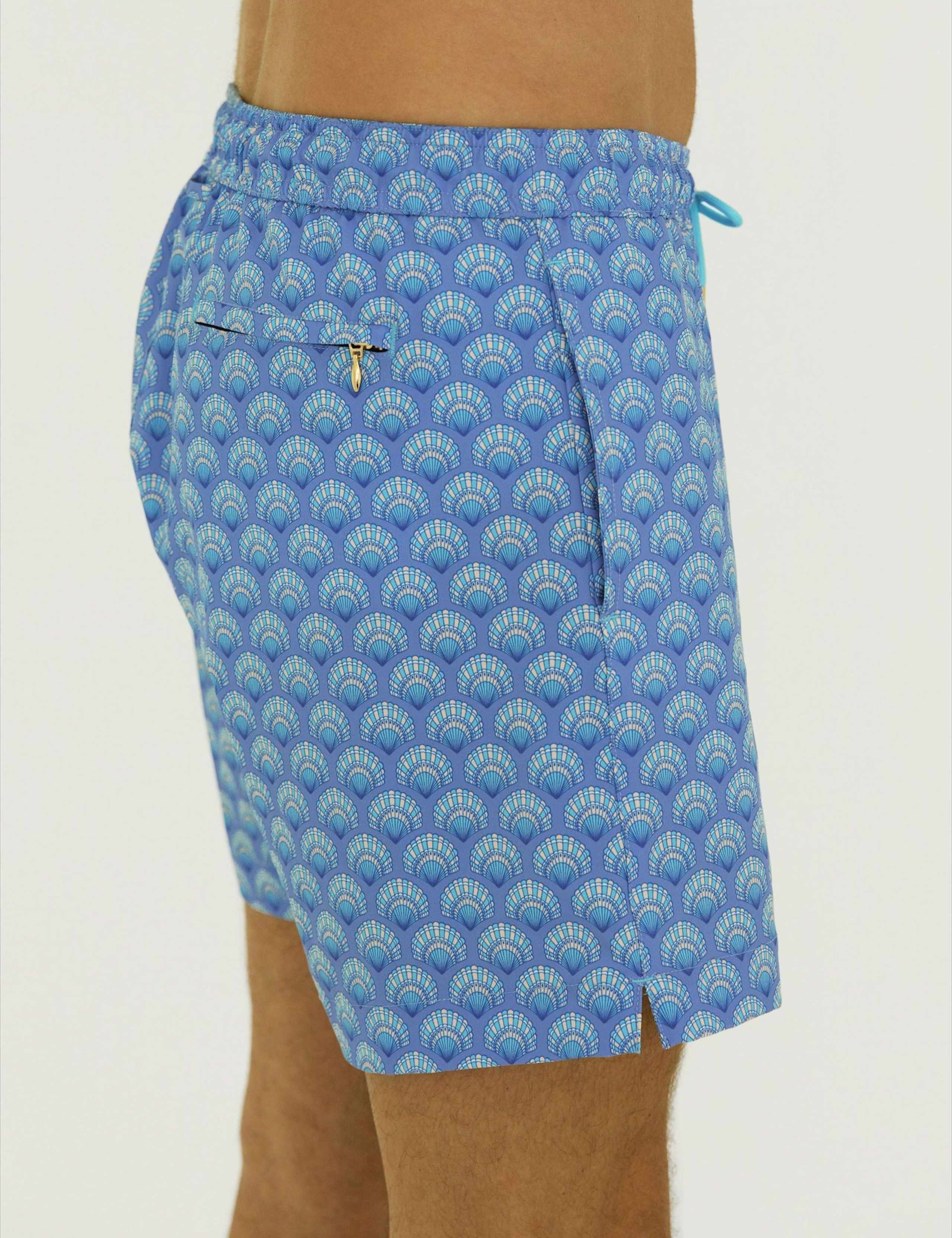 Pocketed Shell Print Swim Shorts 5 of 5