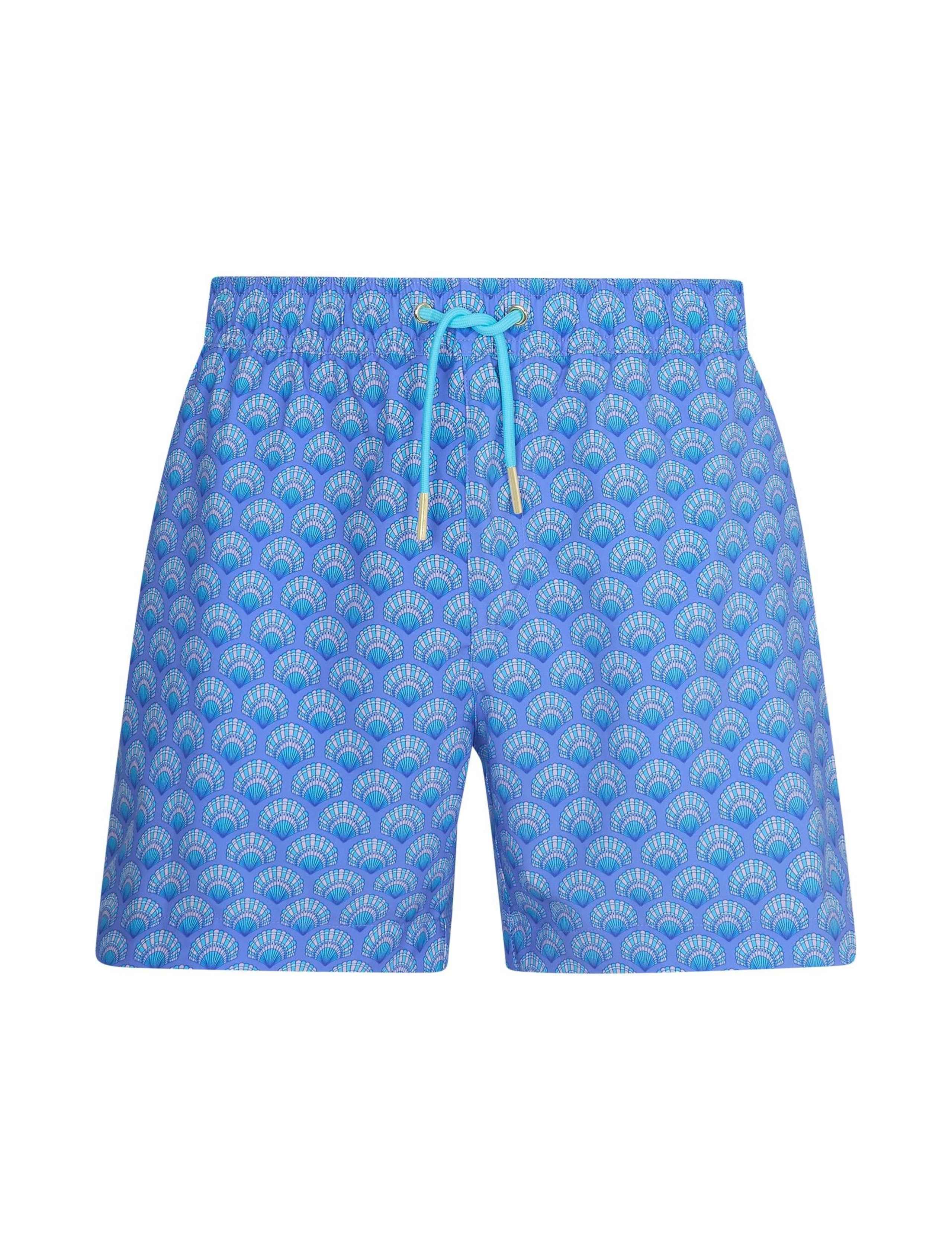 Pocketed Shell Print Swim Shorts 2 of 5