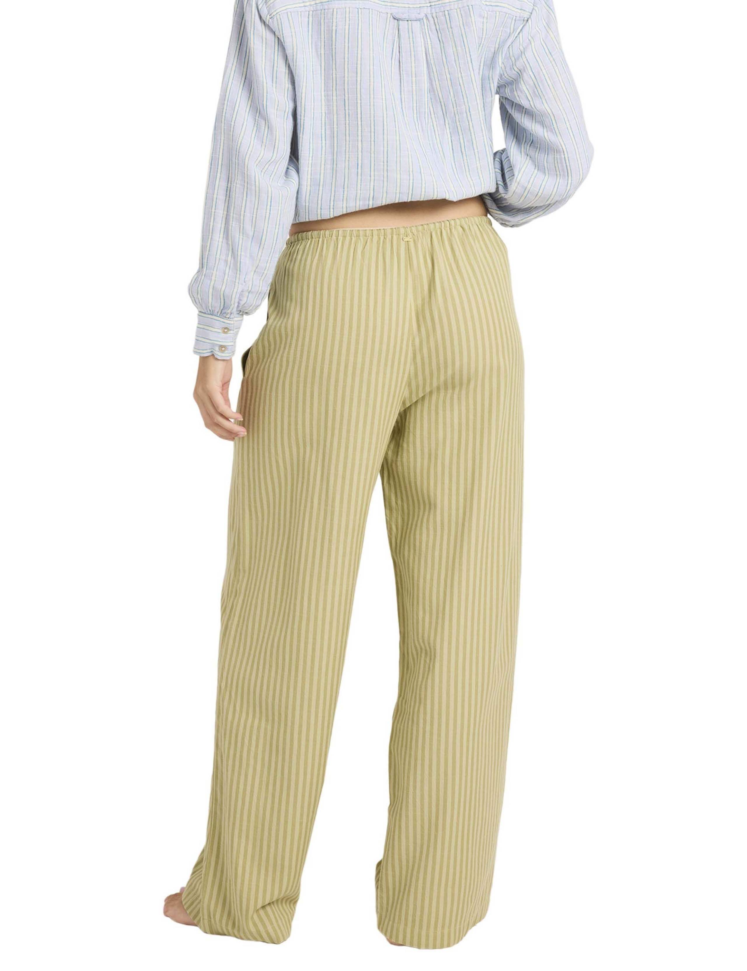 Another Wave Cotton Rich Striped Beach Trousers 2 of 4