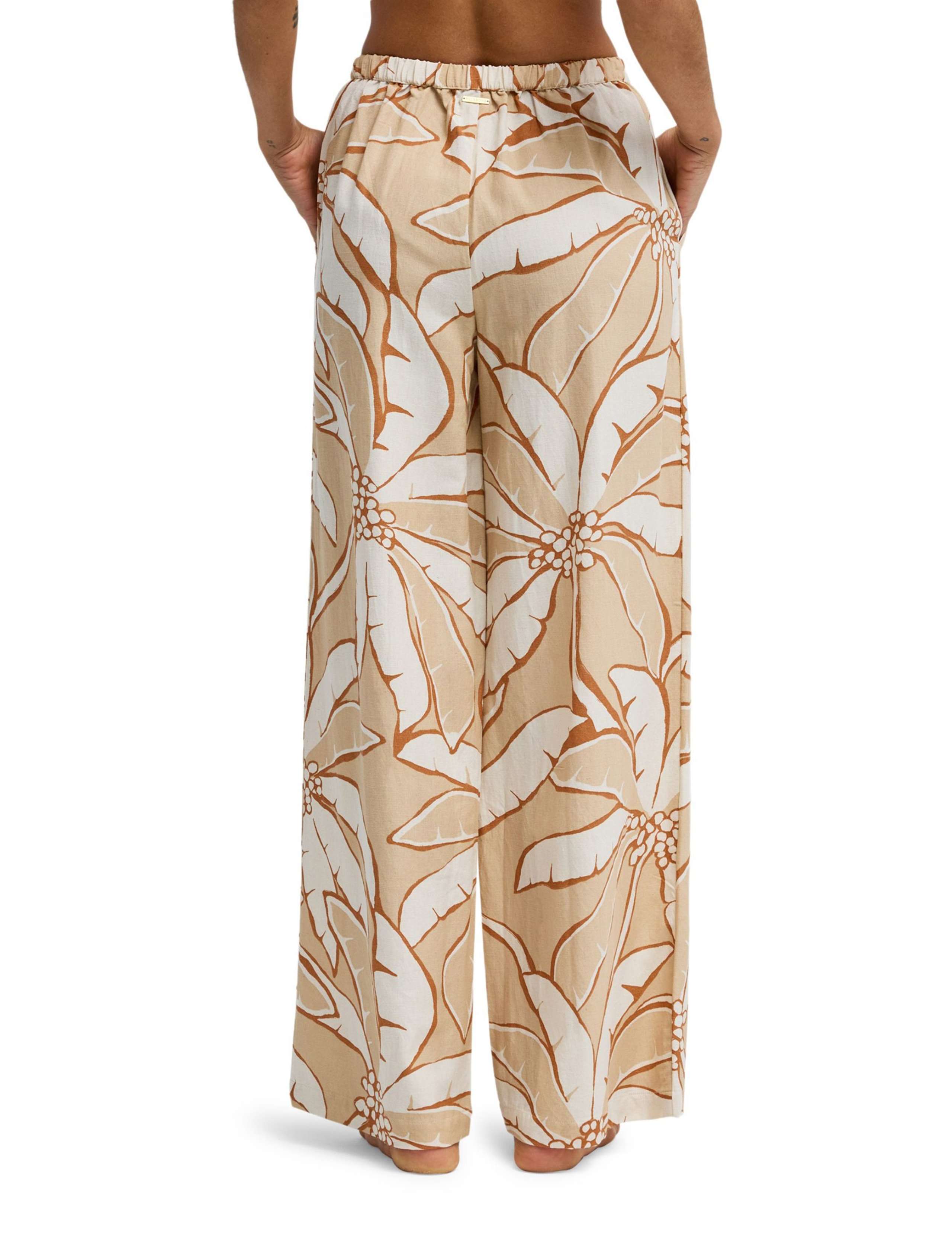 Tropic Breeze Floral Elasticated Waist Trousers 2 of 4