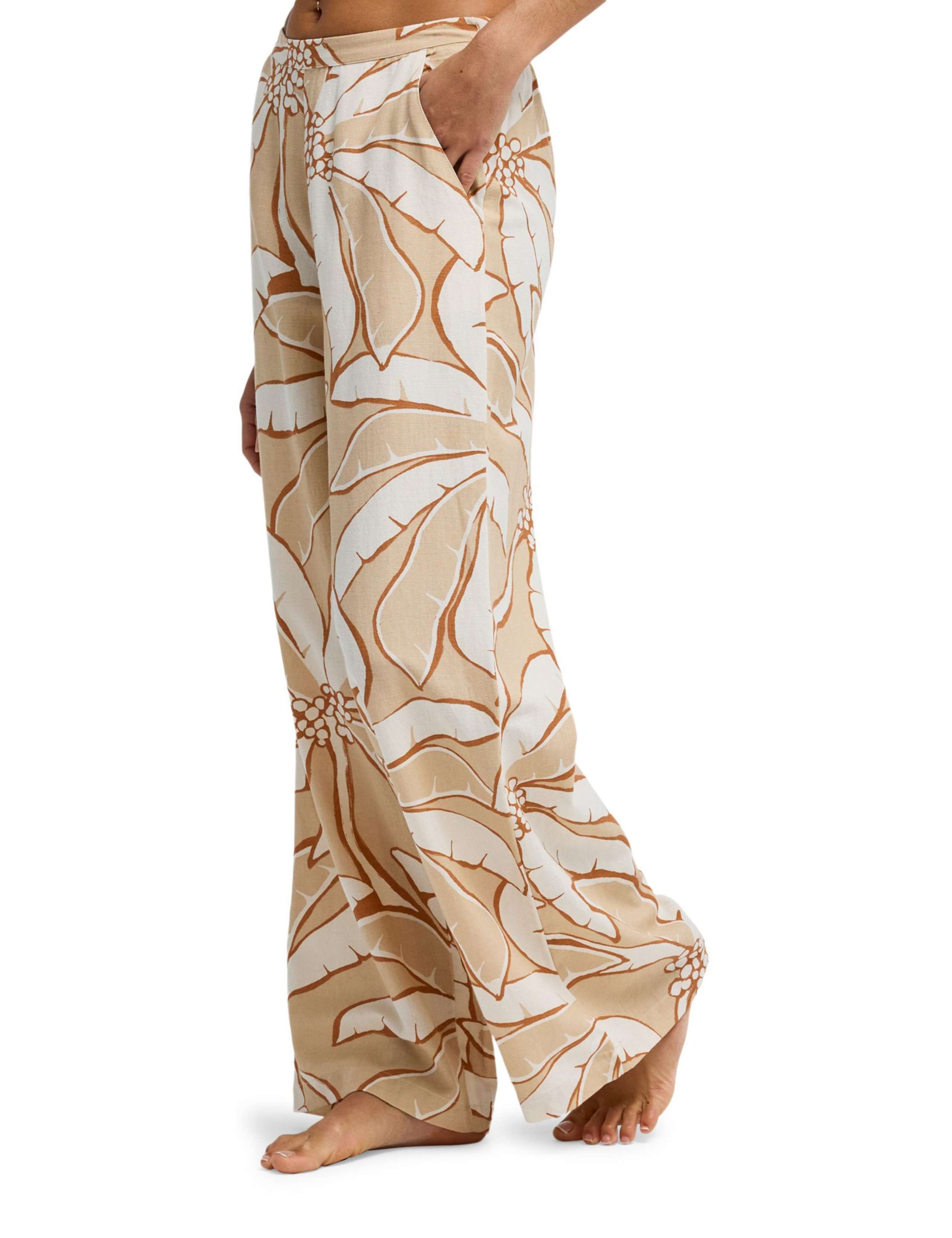 Tropic Breeze Floral Elasticated Waist Trousers 3 of 4