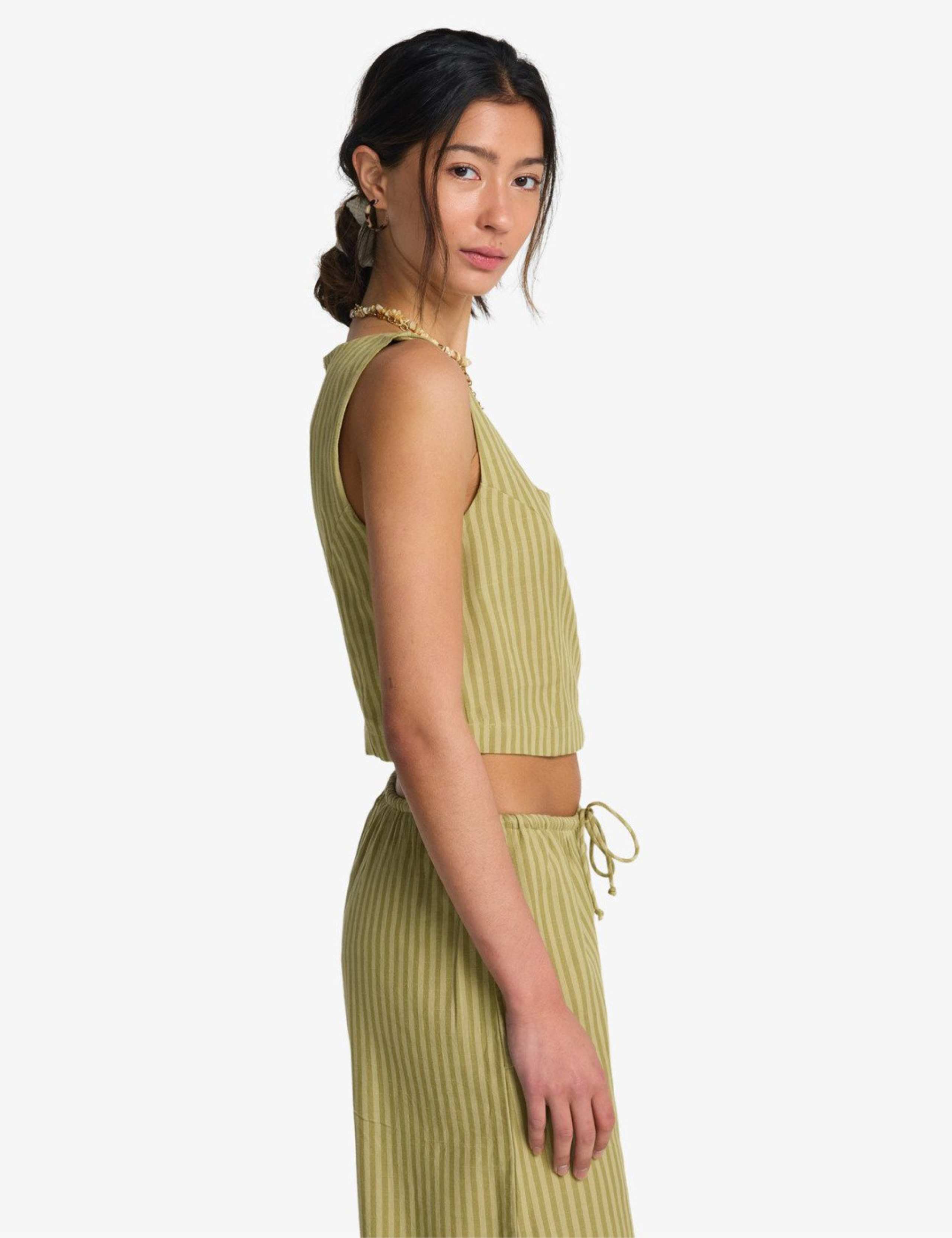 Another Wave Cotton Rich Cropped Vest Top 3 of 5