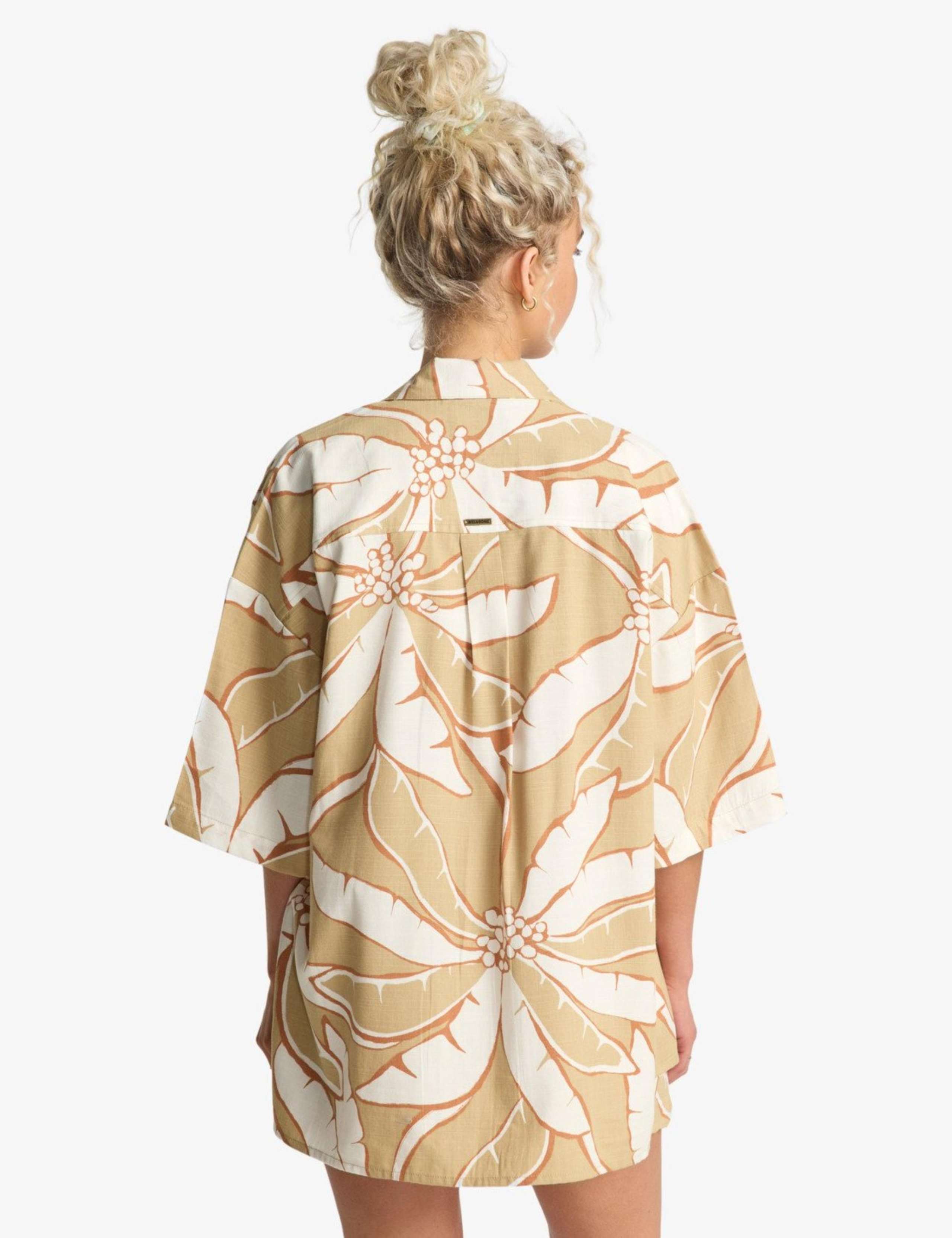 Beach Side Cotton Rich Floral Beach Shirt 4 of 4