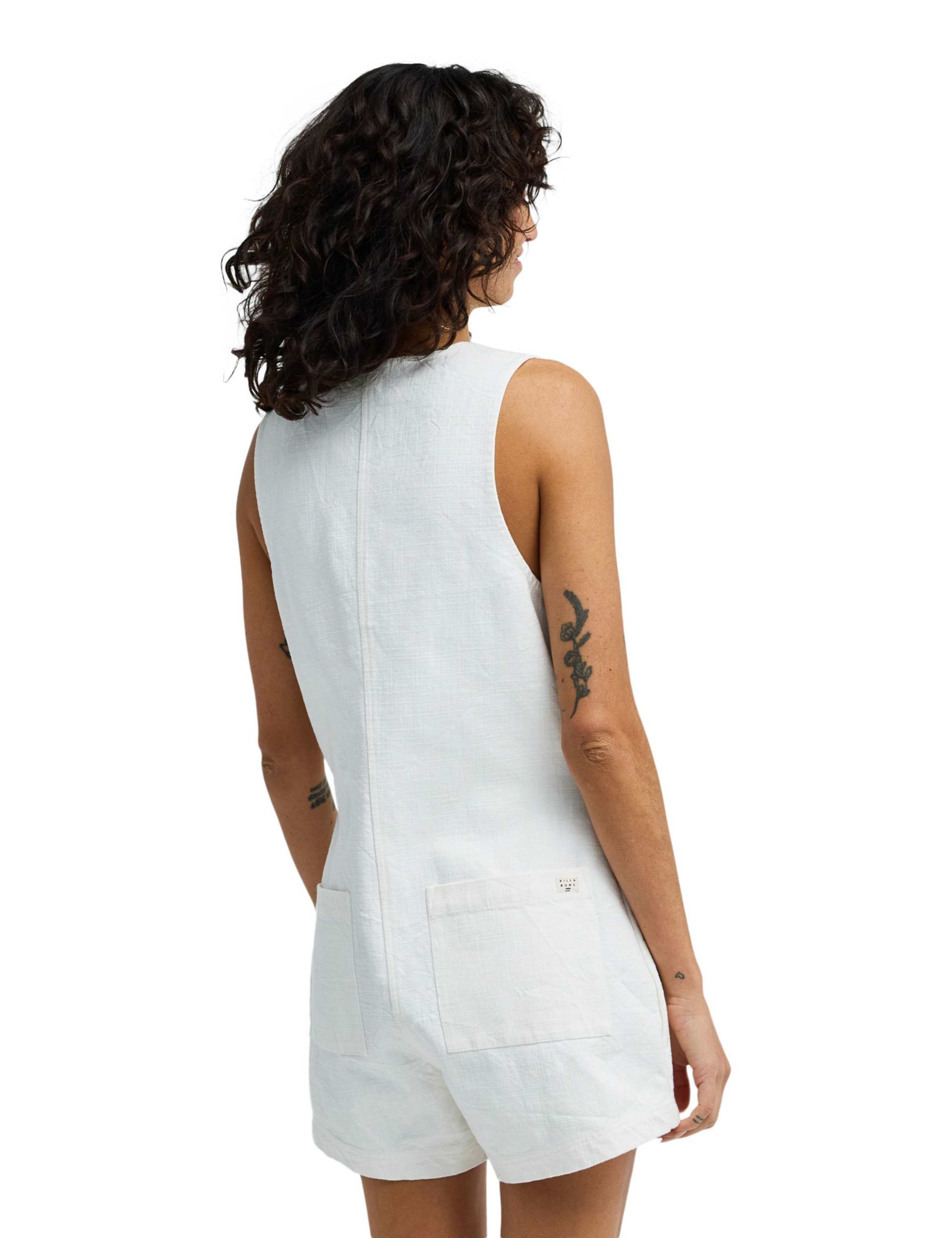 Waves Call Pure Cotton Button Front Playsuit 4 of 6
