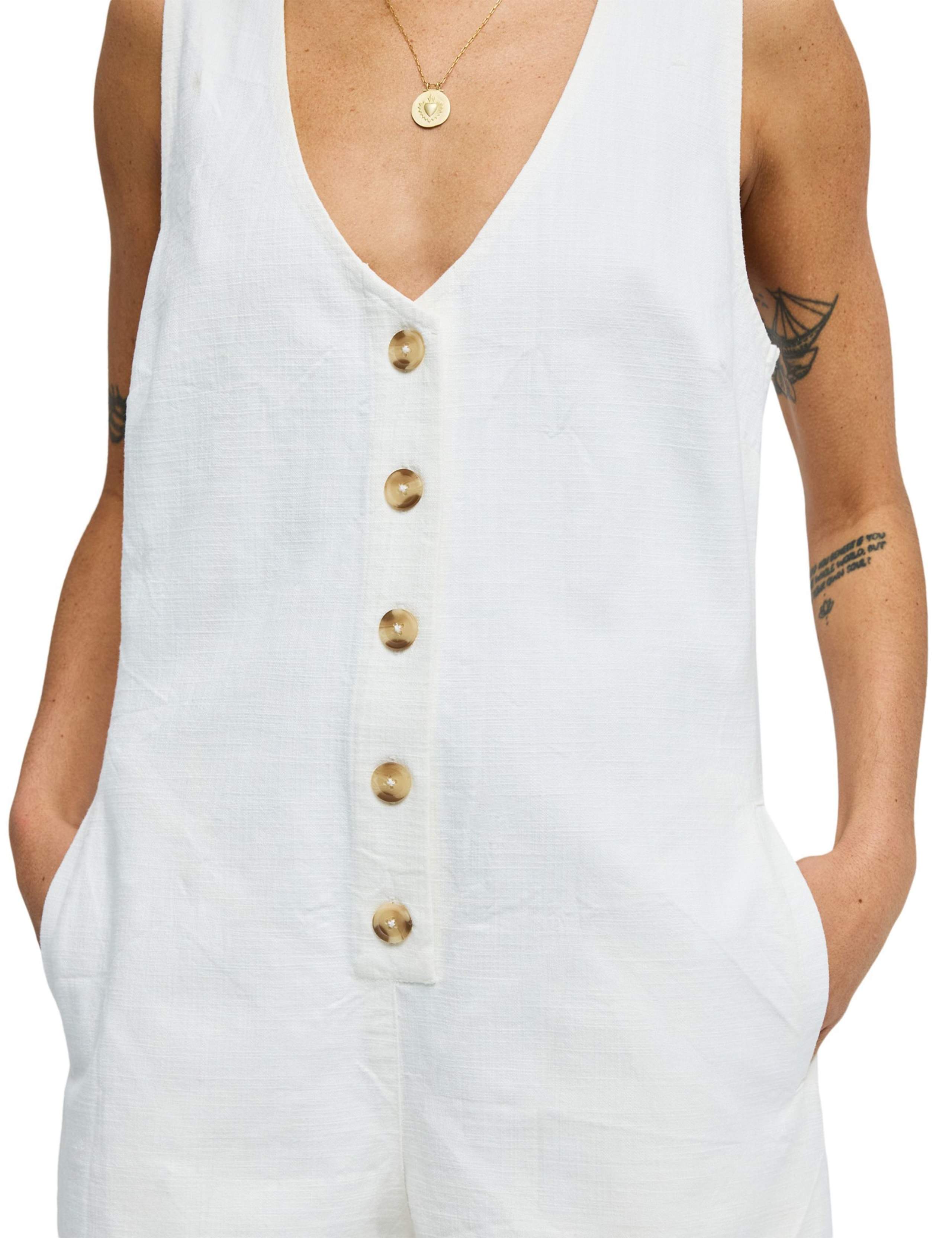 Waves Call Pure Cotton Button Front Playsuit 5 of 6