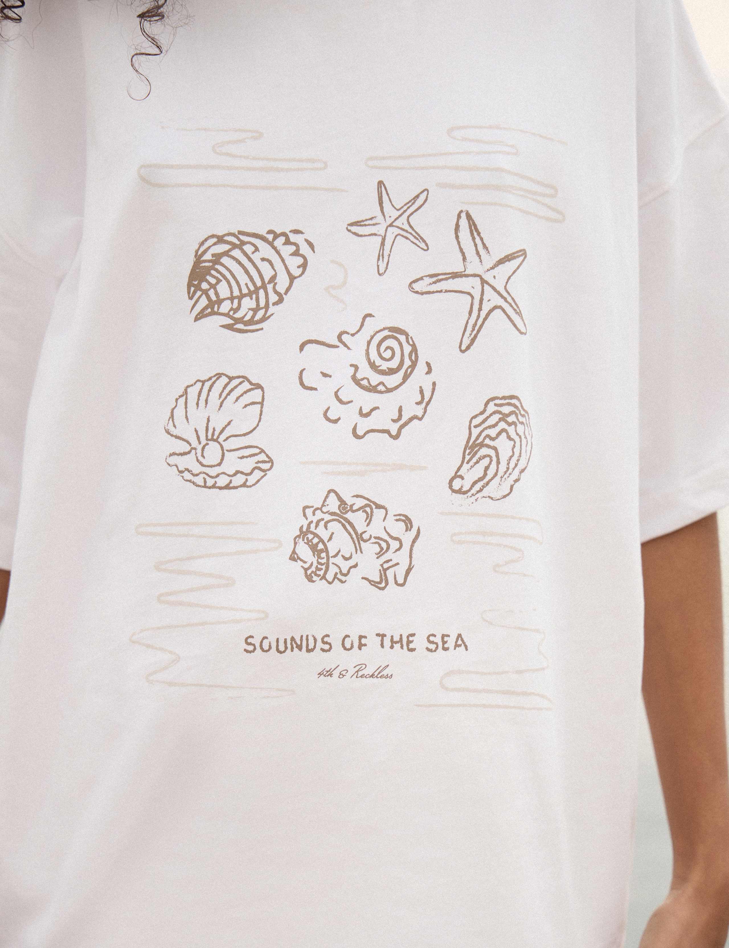 Pure Cotton Shell Print Relaxed T-Shirt 11 of 12