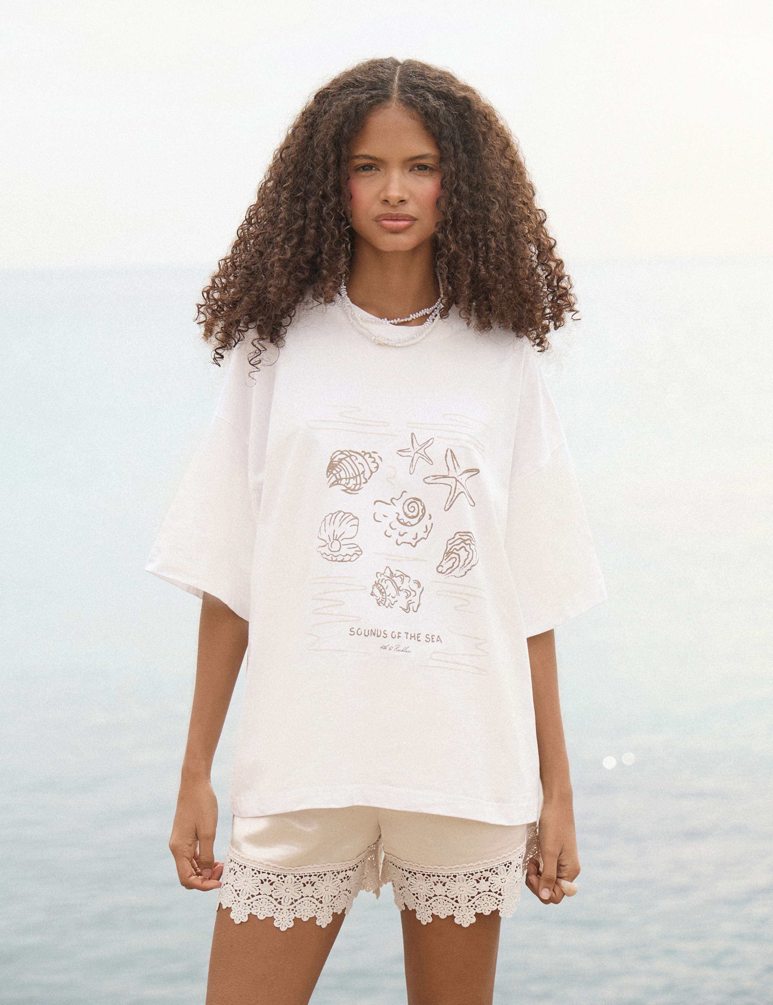 Pure Cotton Shell Print Relaxed T-Shirt 8 of 12