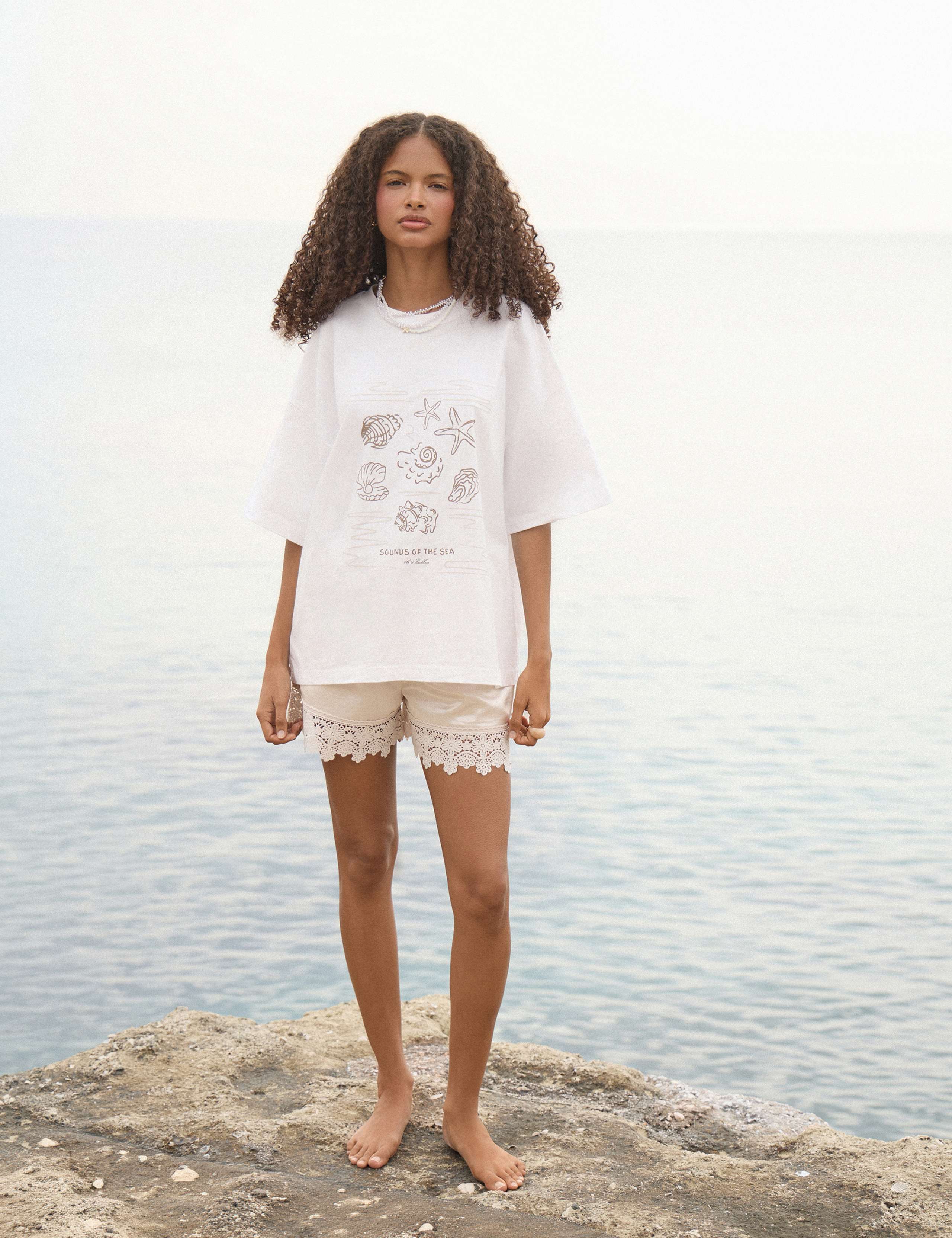 Pure Cotton Shell Print Relaxed T-Shirt 10 of 12