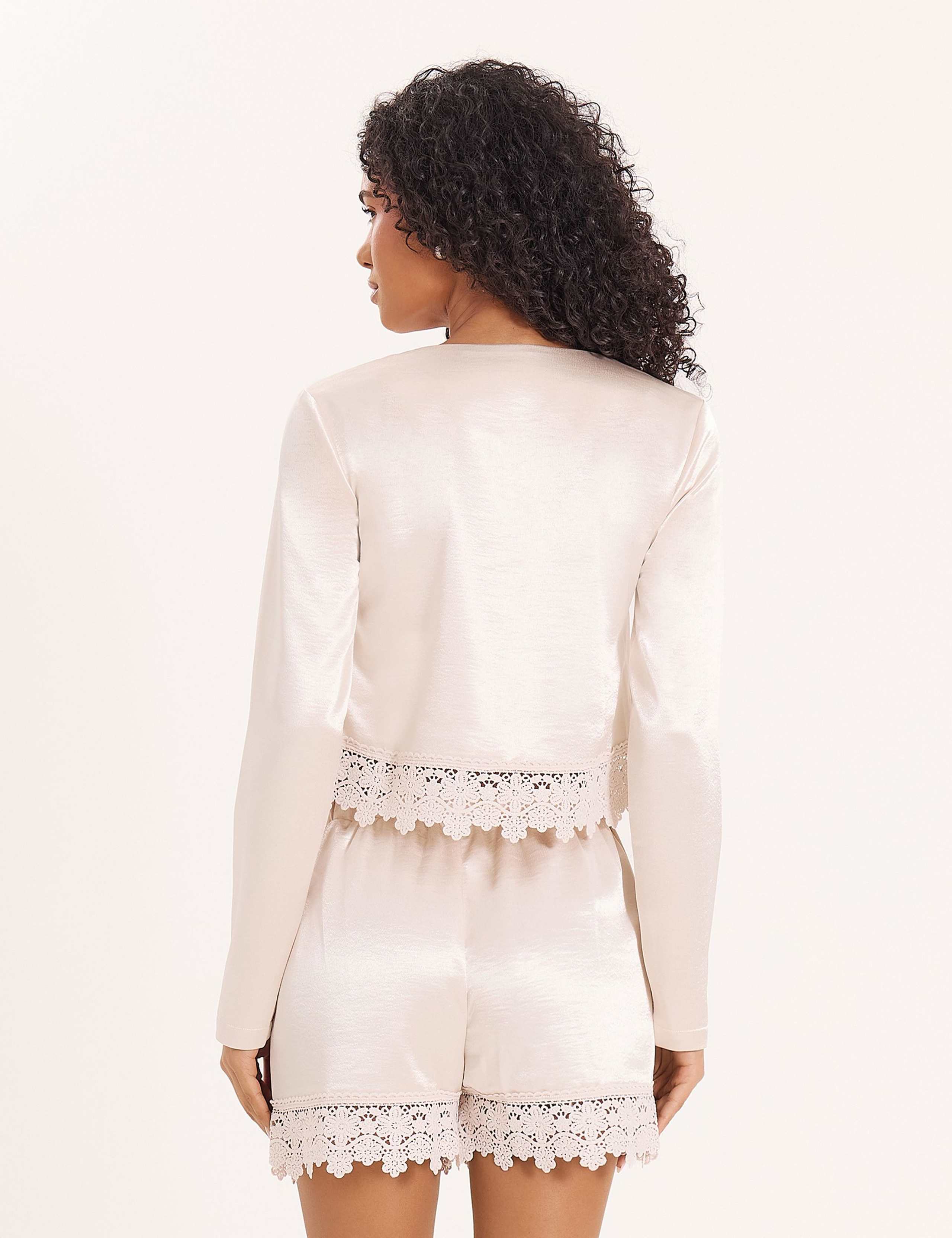 Tie Front Lace Detail Blouse 5 of 13