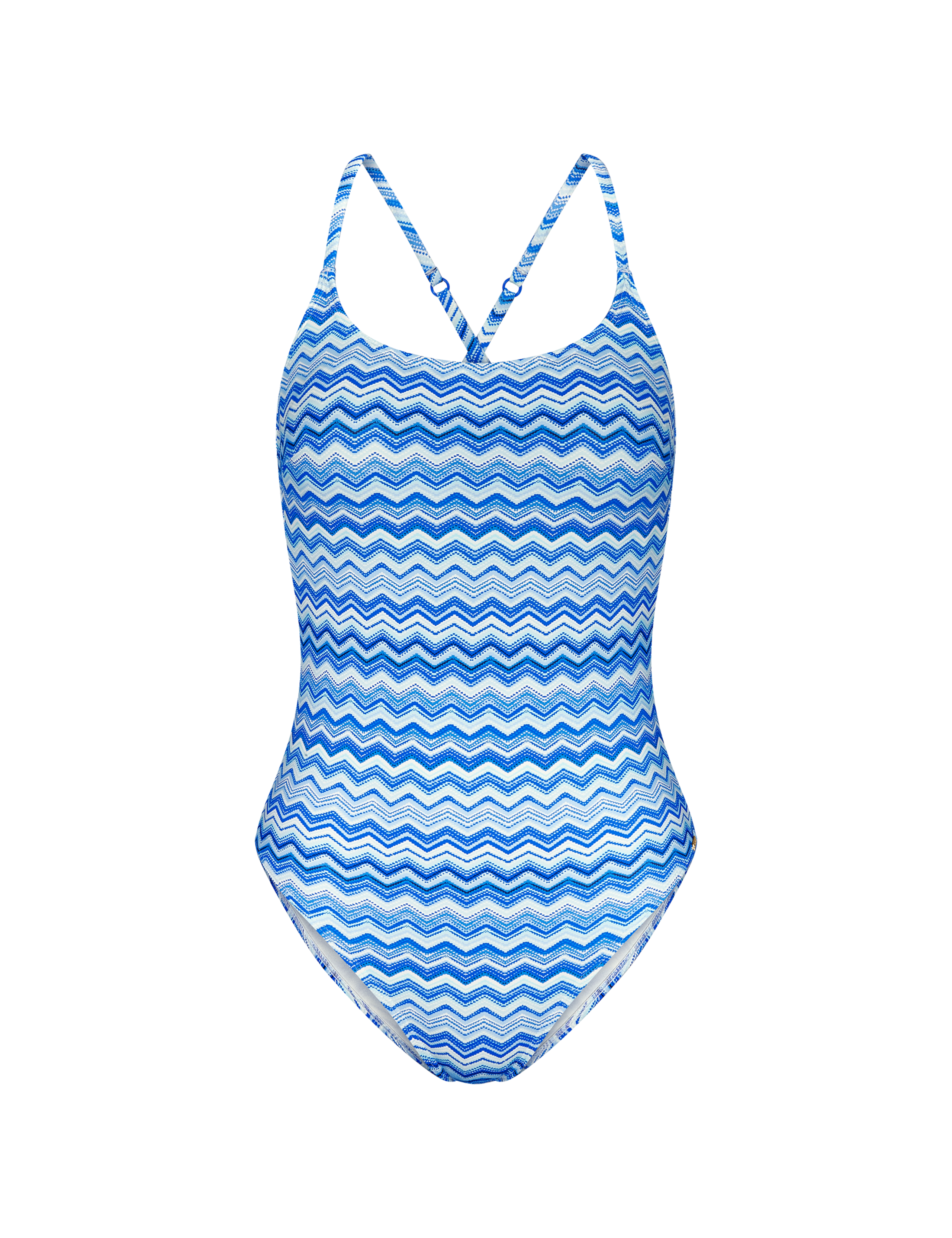 Printed Padded Scoop Neck Swimsuit (B-D) 2 of 5