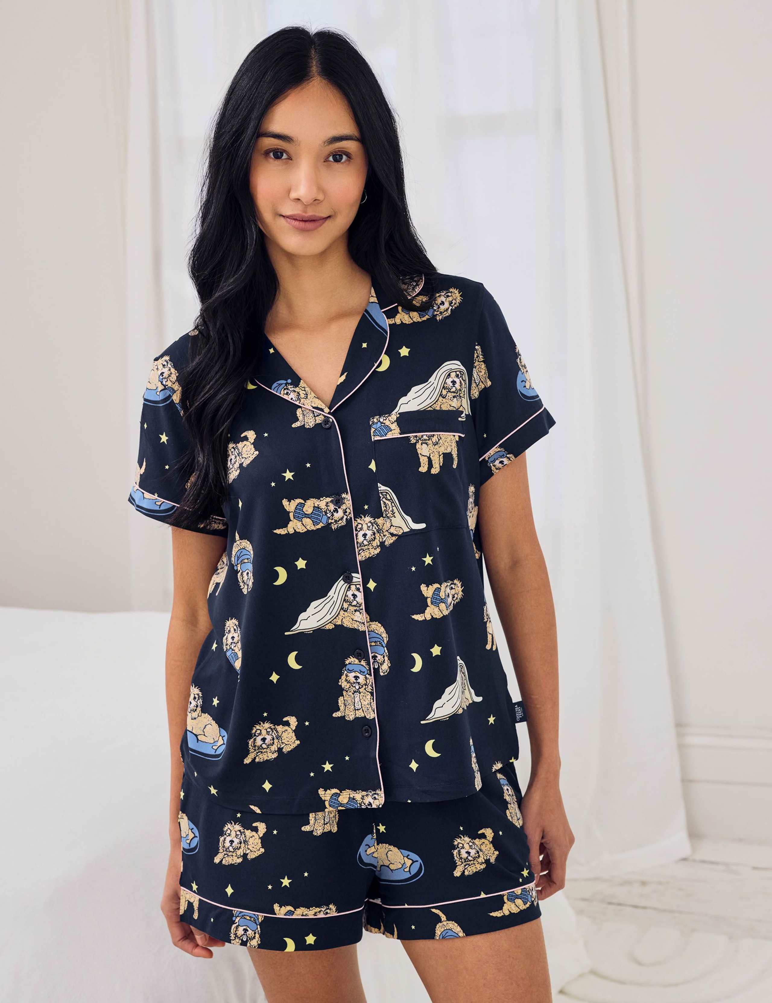 Cockapoo Snooze Dog Print Short Pyjama Set 2 of 6