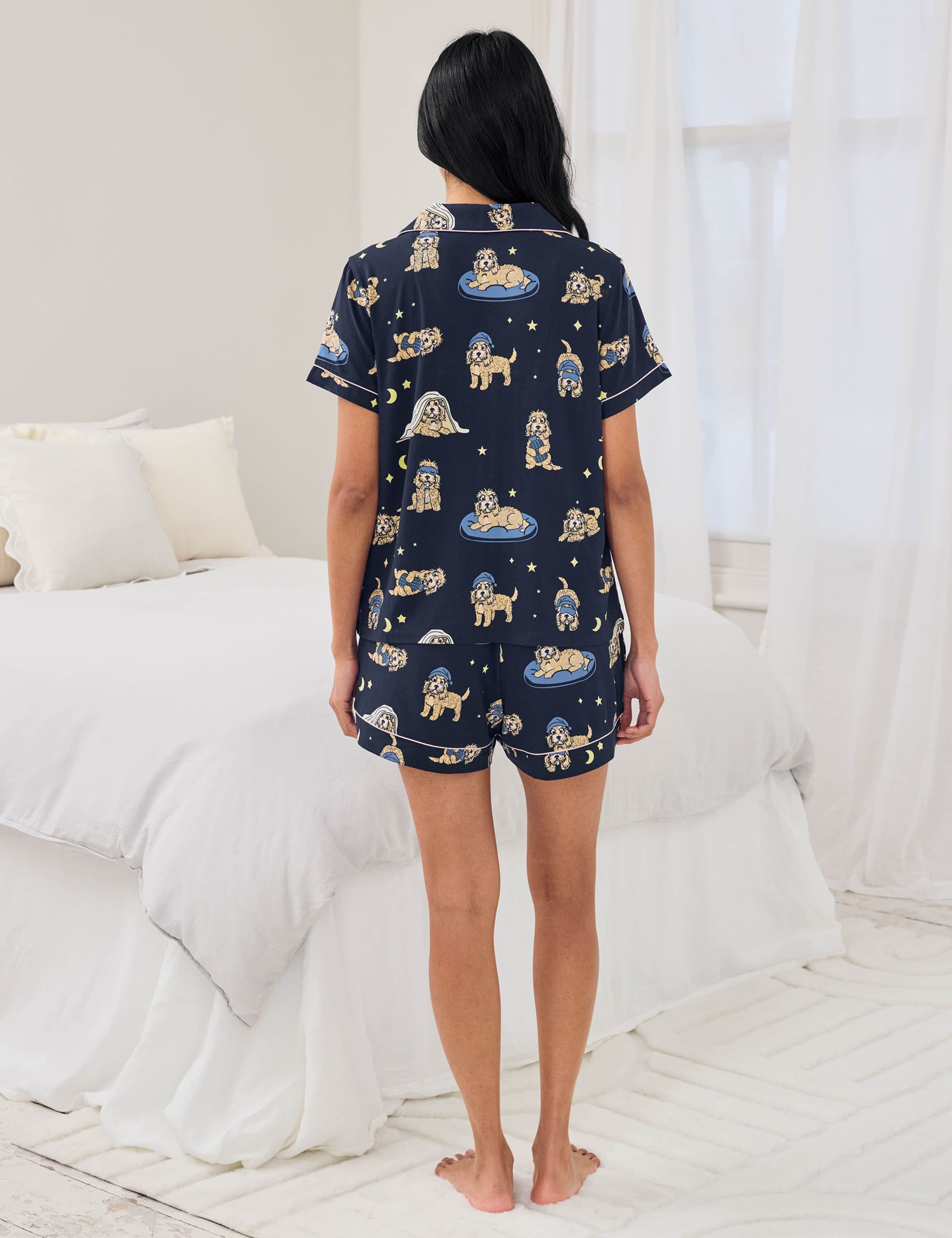 Cockapoo Snooze Dog Print Short Pyjama Set 3 of 6