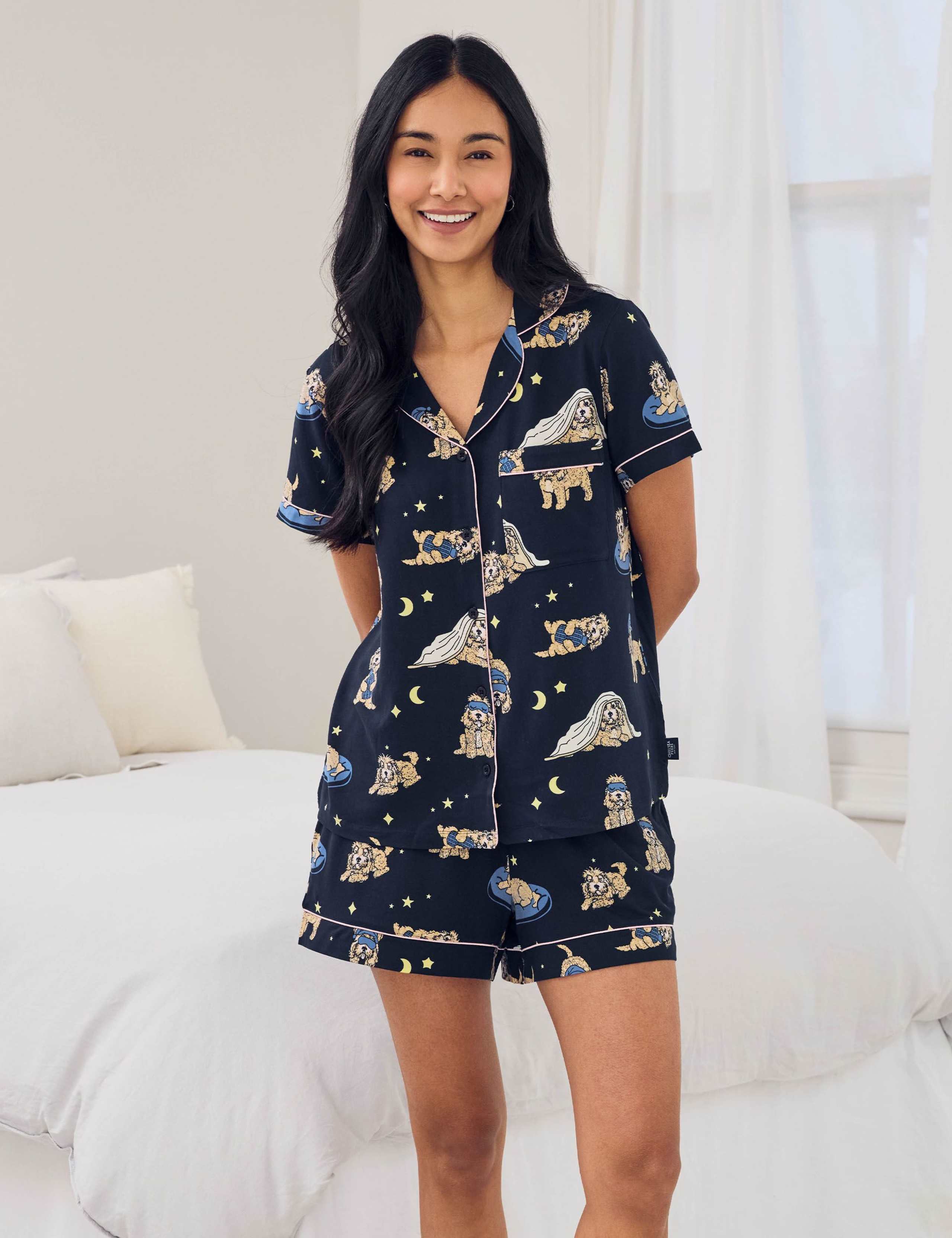 Cockapoo Snooze Dog Print Short Pyjama Set 4 of 6