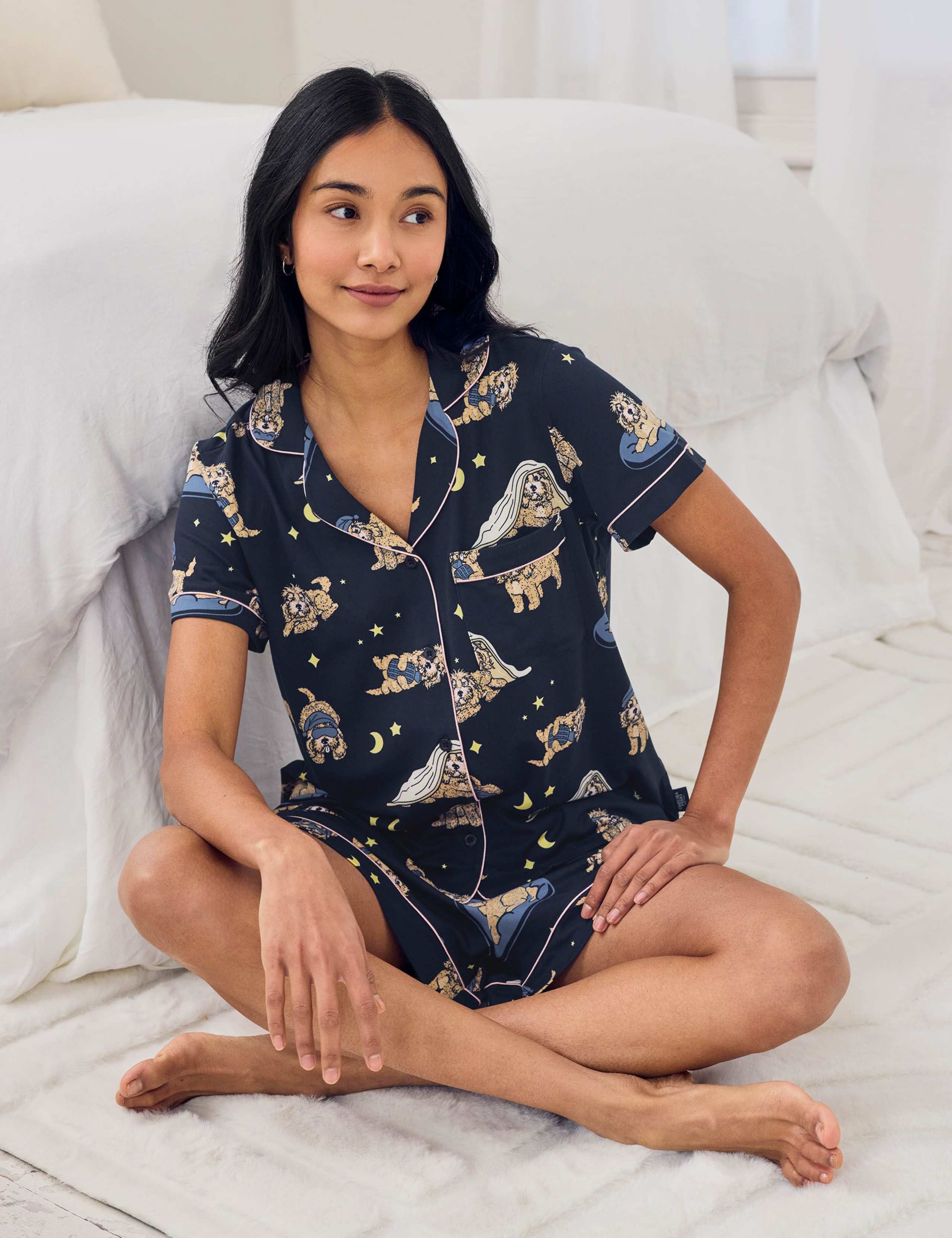 Cockapoo Snooze Dog Print Short Pyjama Set 5 of 6