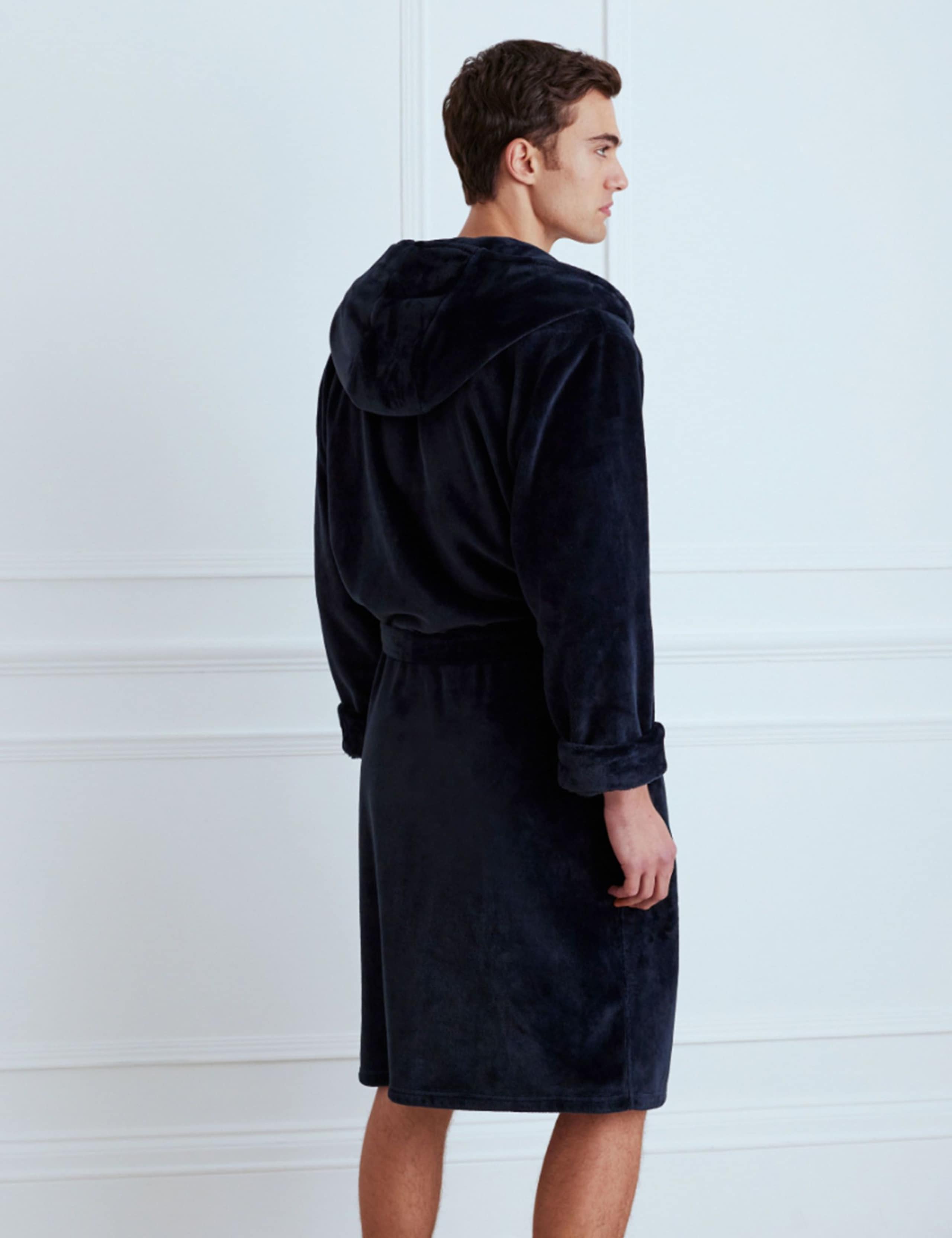 Fleece Hooded Dressing Gown 3 of 4