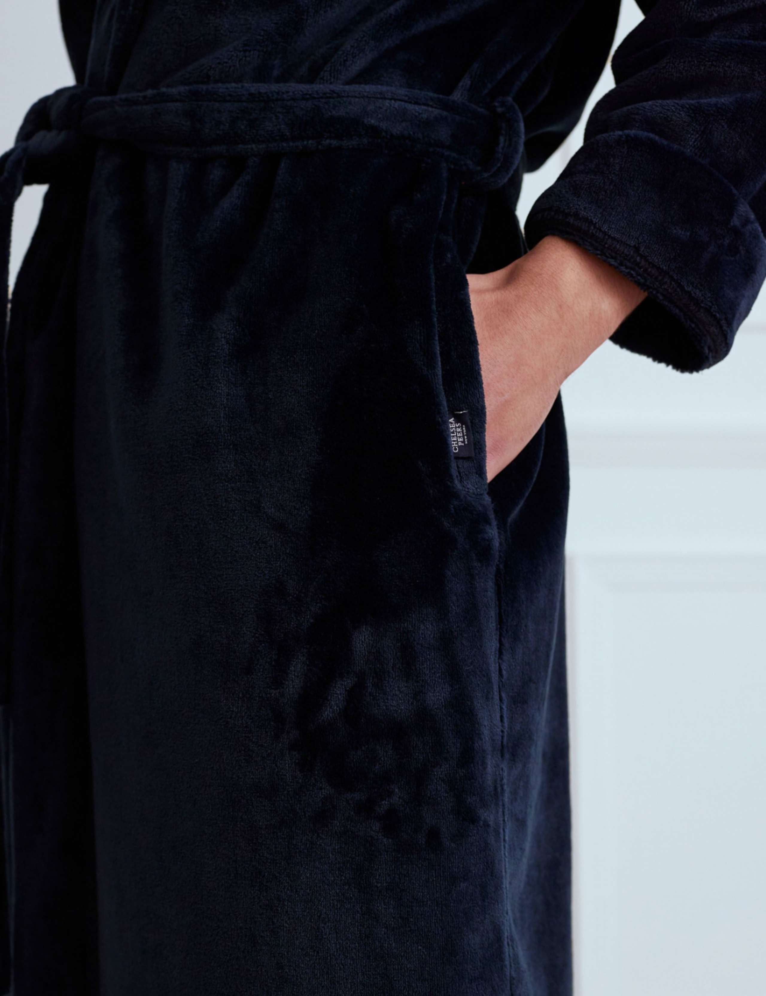 Fleece Hooded Dressing Gown 4 of 4