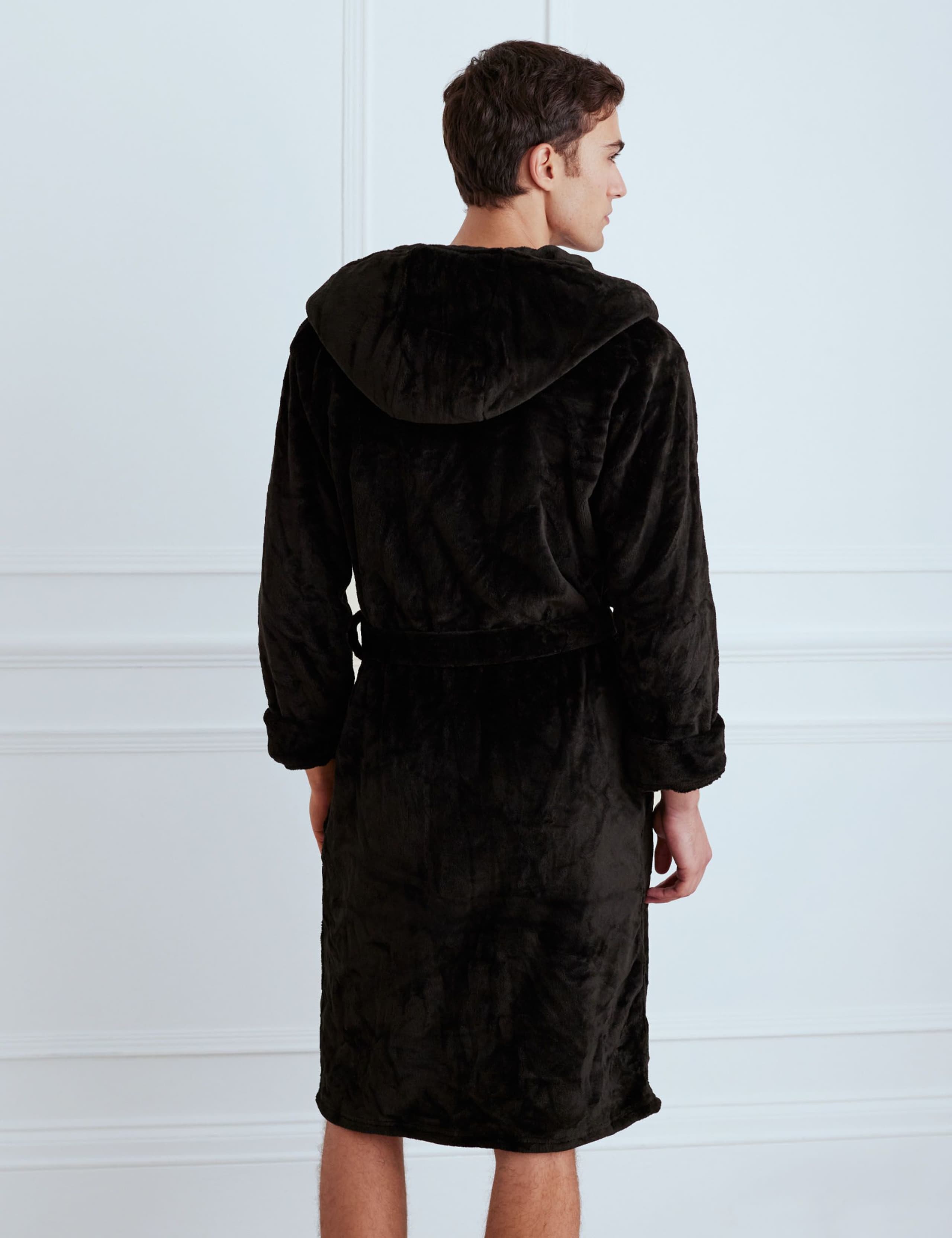 Fleece Hooded Dressing Gown 3 of 4