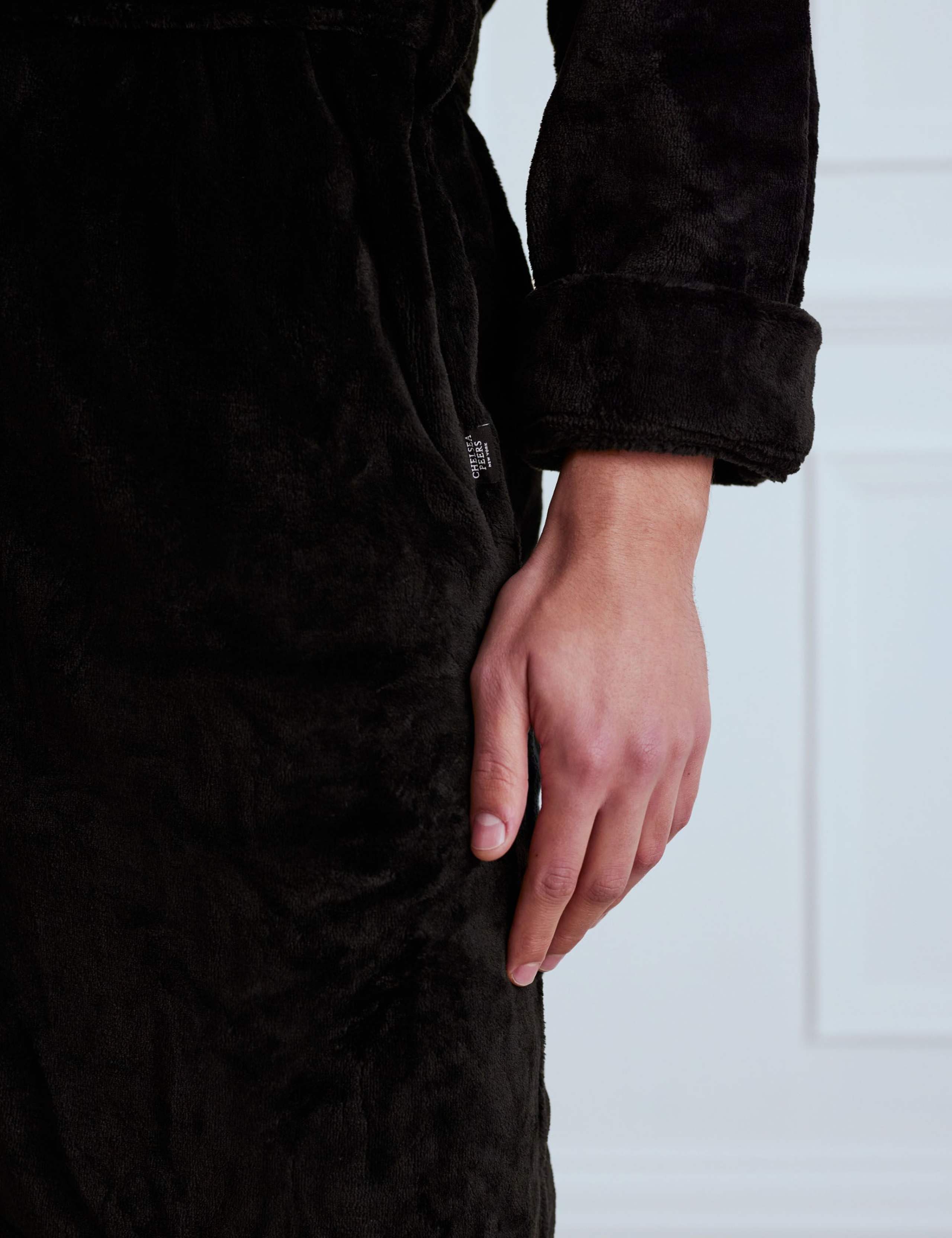 Fleece Hooded Dressing Gown 4 of 4