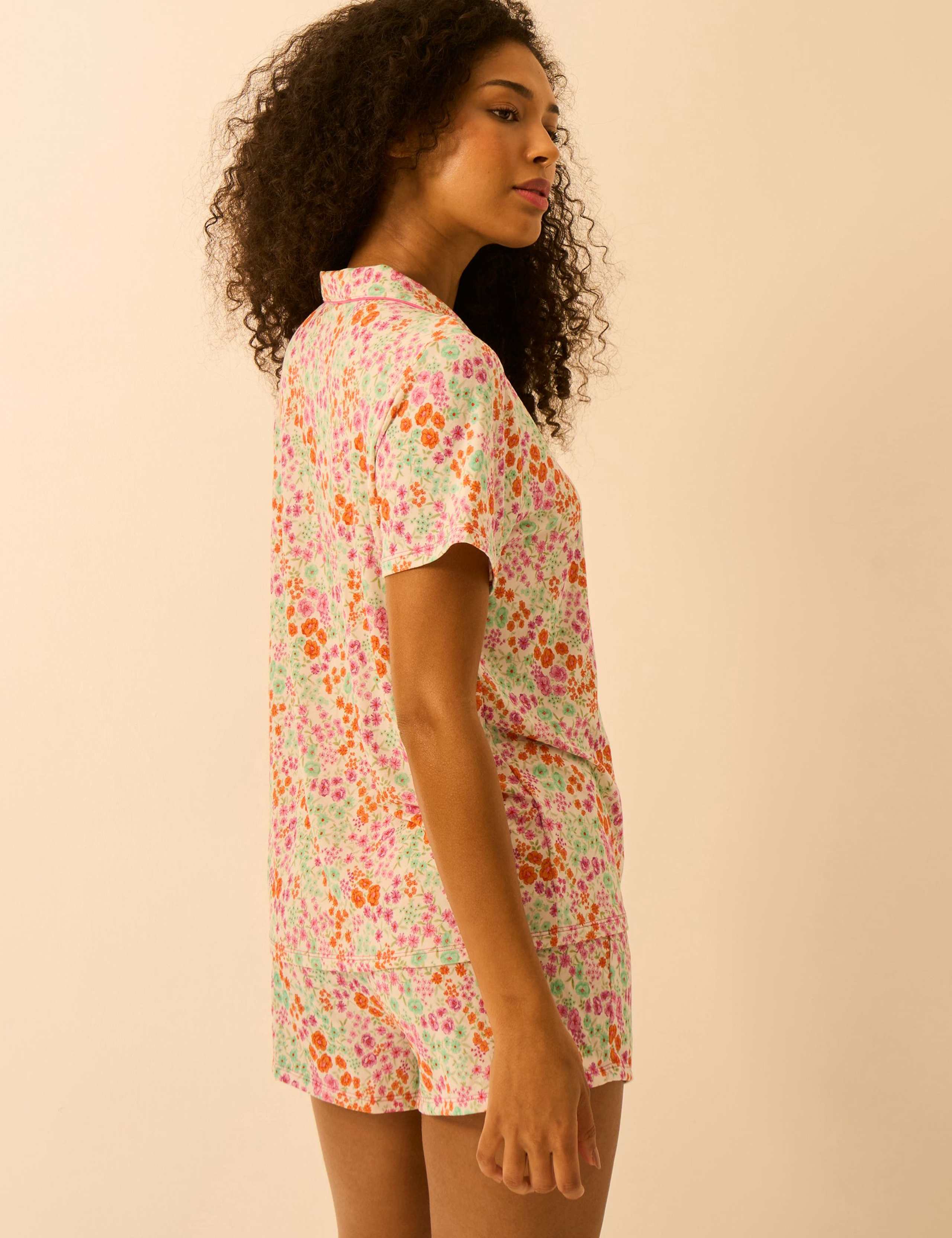 Modal Rich Floral Shortie Set 2 of 4