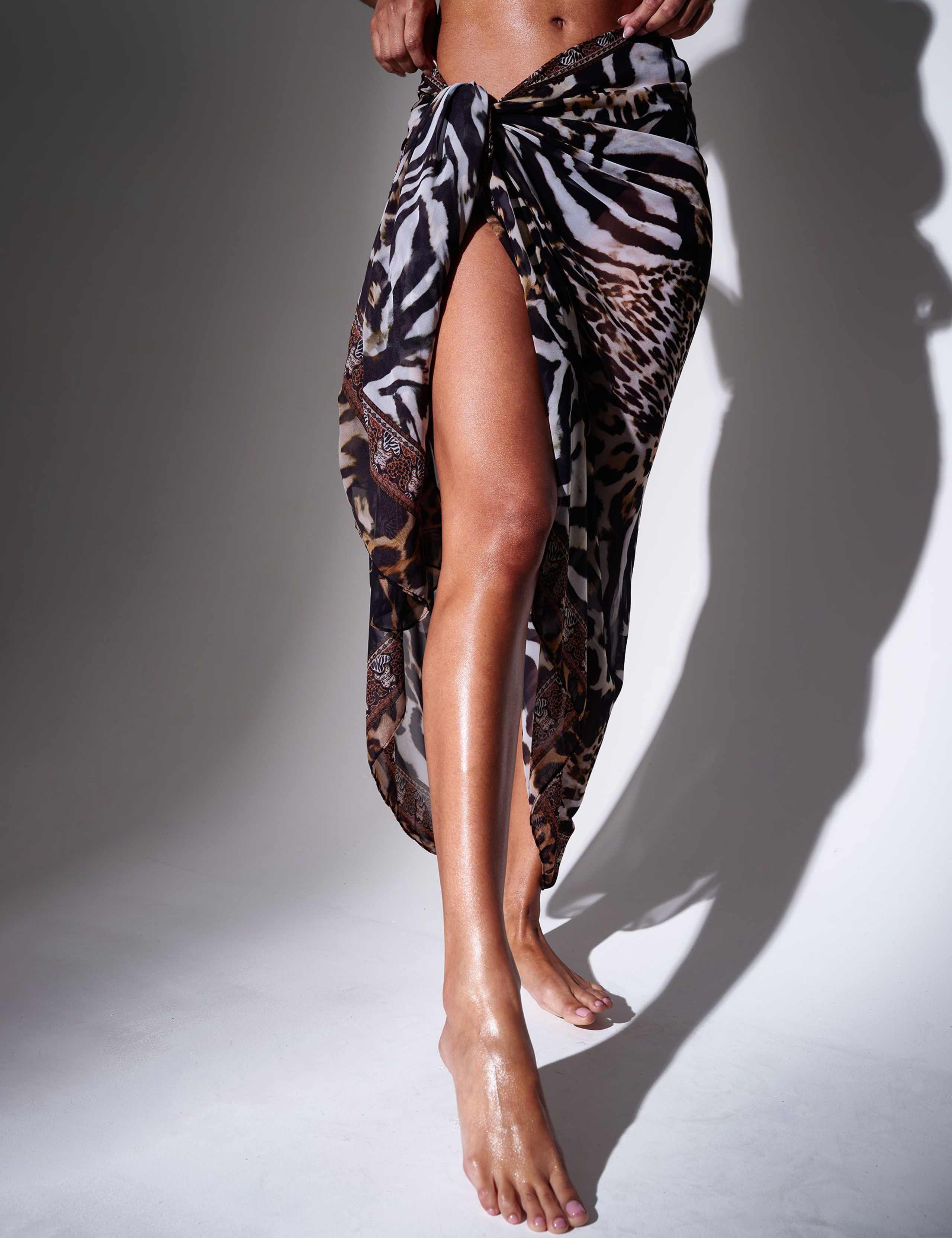 Animal Leopard Print Sarong 2 of 4