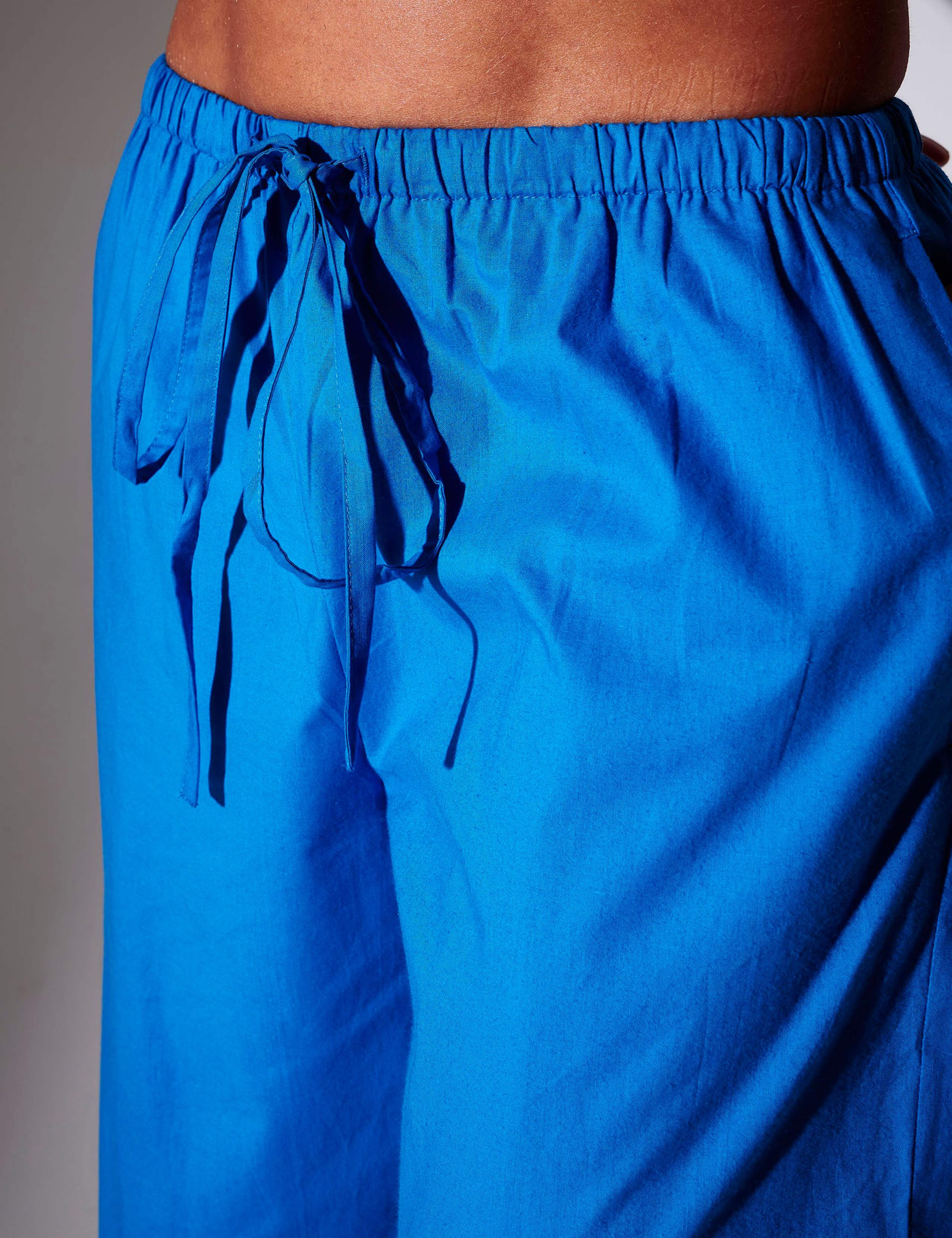 Pure Cotton Drawstring Wide Leg Trousers 5 of 5