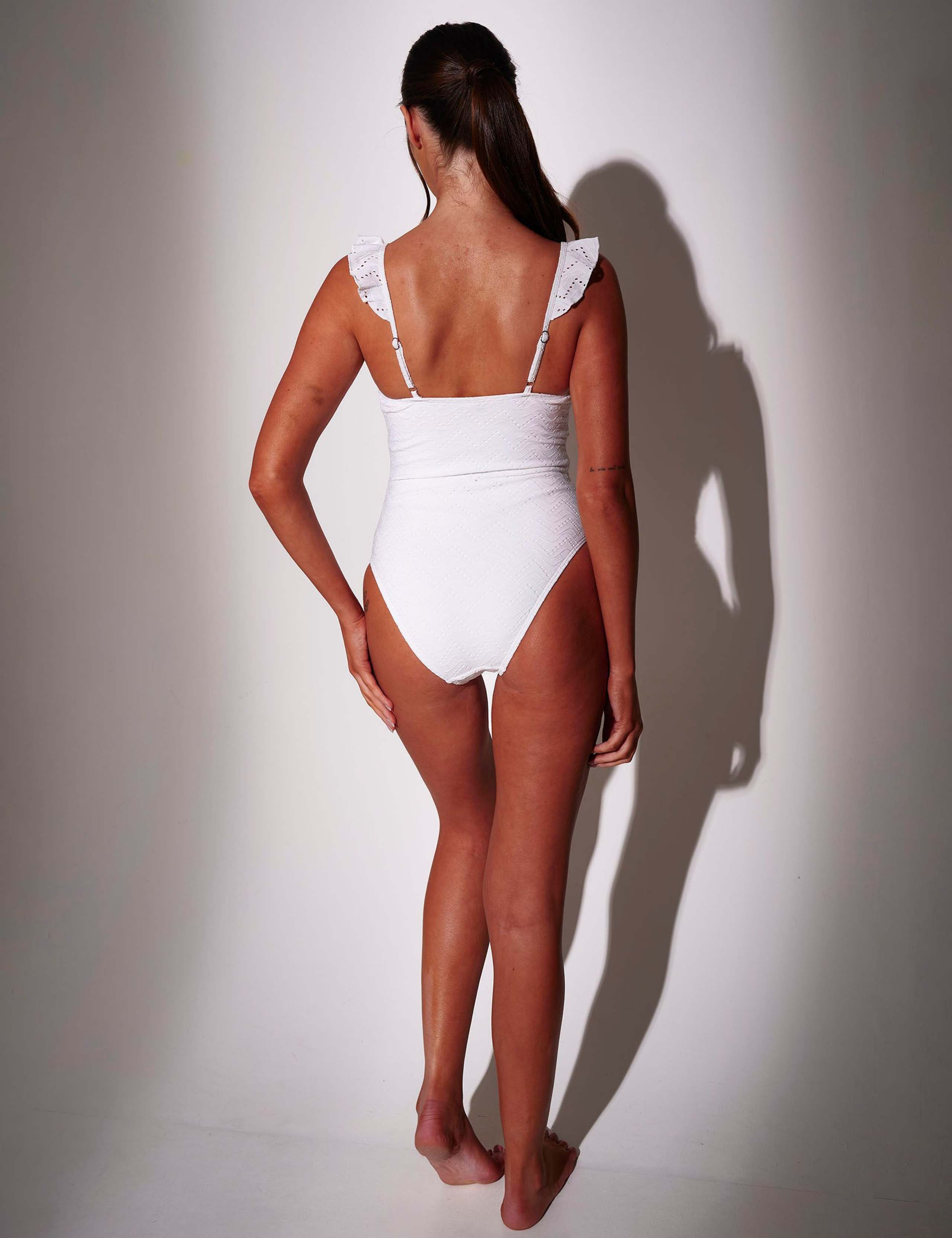 Broderie Padded Frill Strap Swimsuit 3 of 5