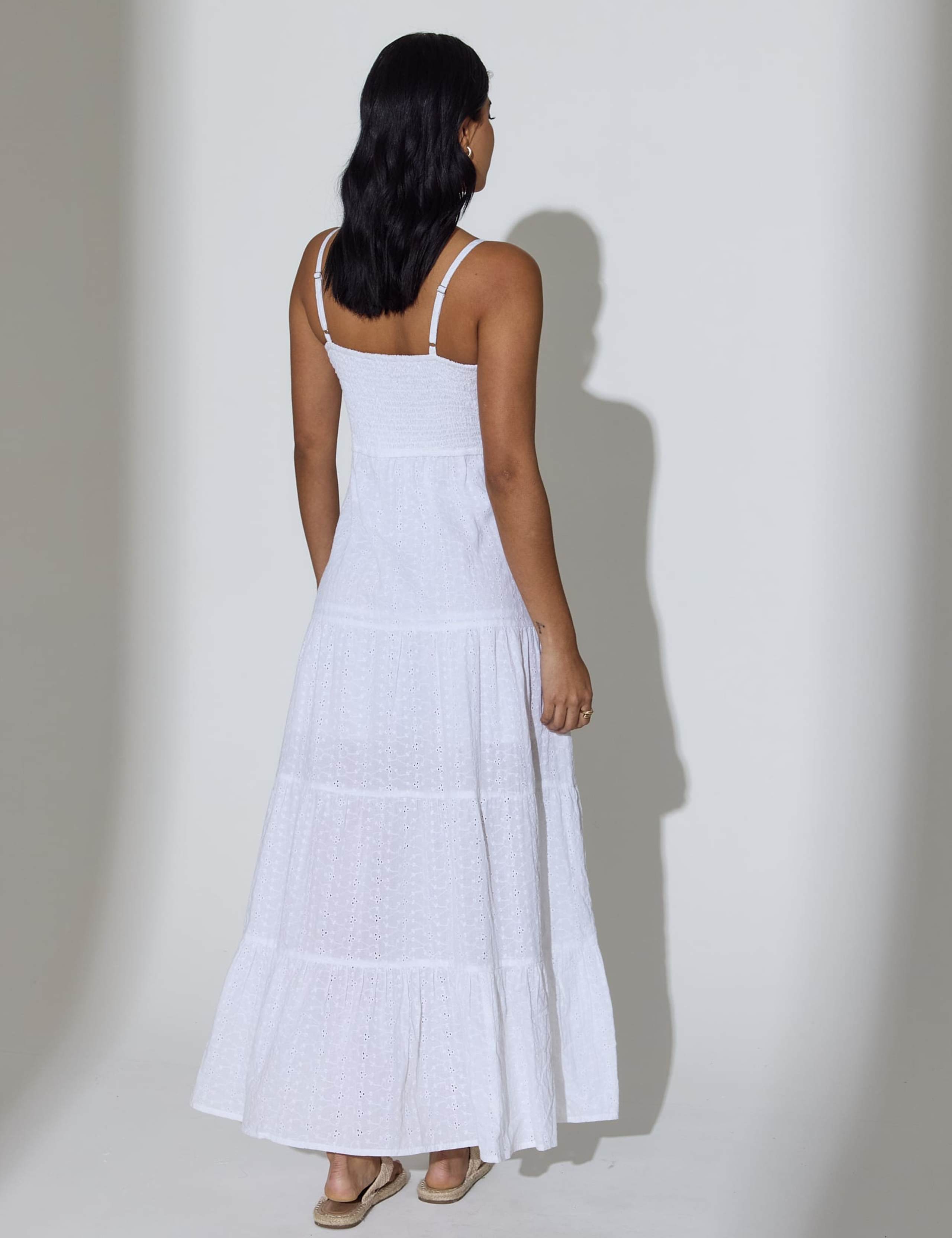 Pure Cotton Twist Front Maxi Tiered Dress 5 of 5