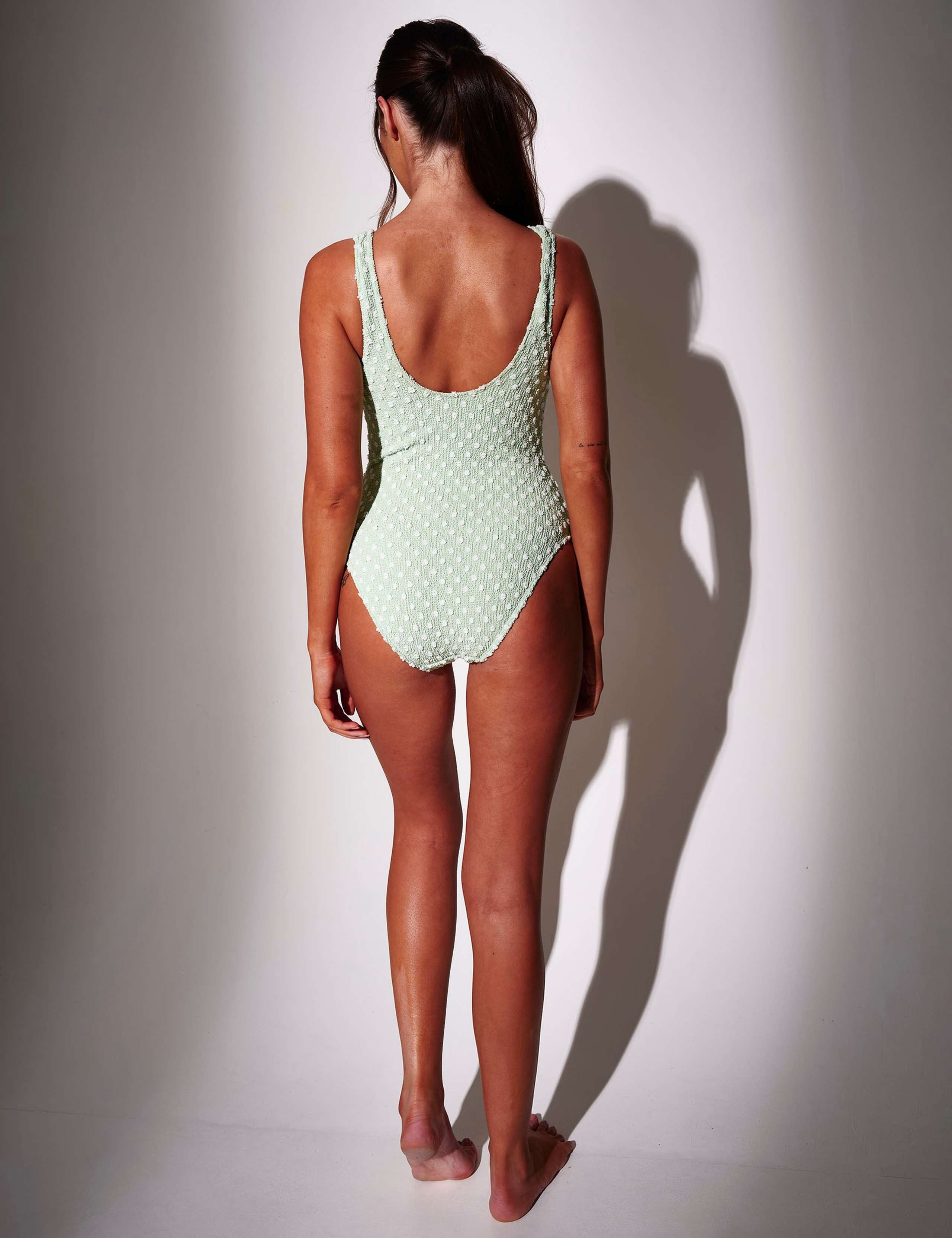 Tummy Control Polka Dot Padded Swimsuit 5 of 5