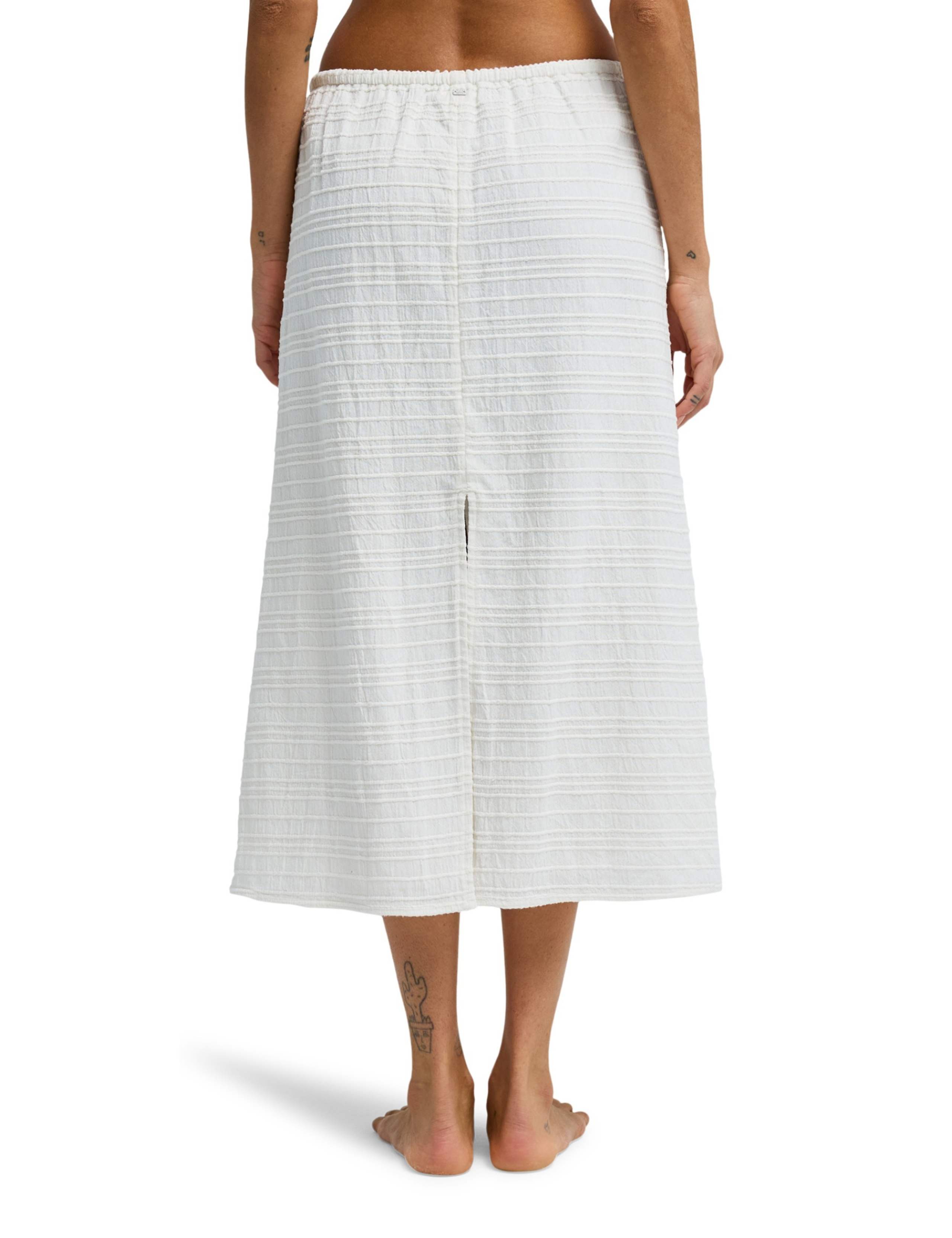 Your Call Pure Cotton Textured Maxi Skirt 3 of 4