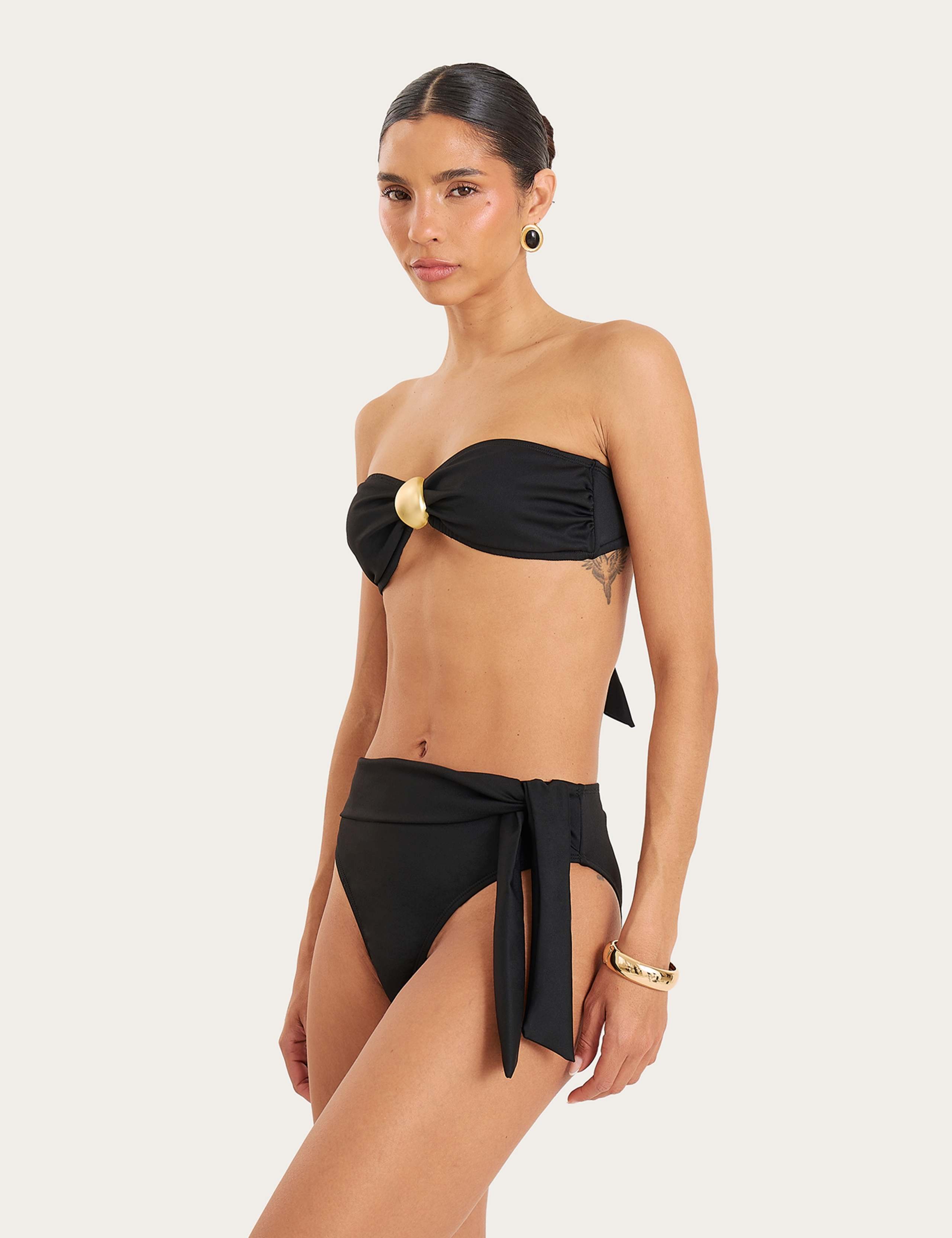 Tie Detail Bandeau Bikini Top 4 of 13