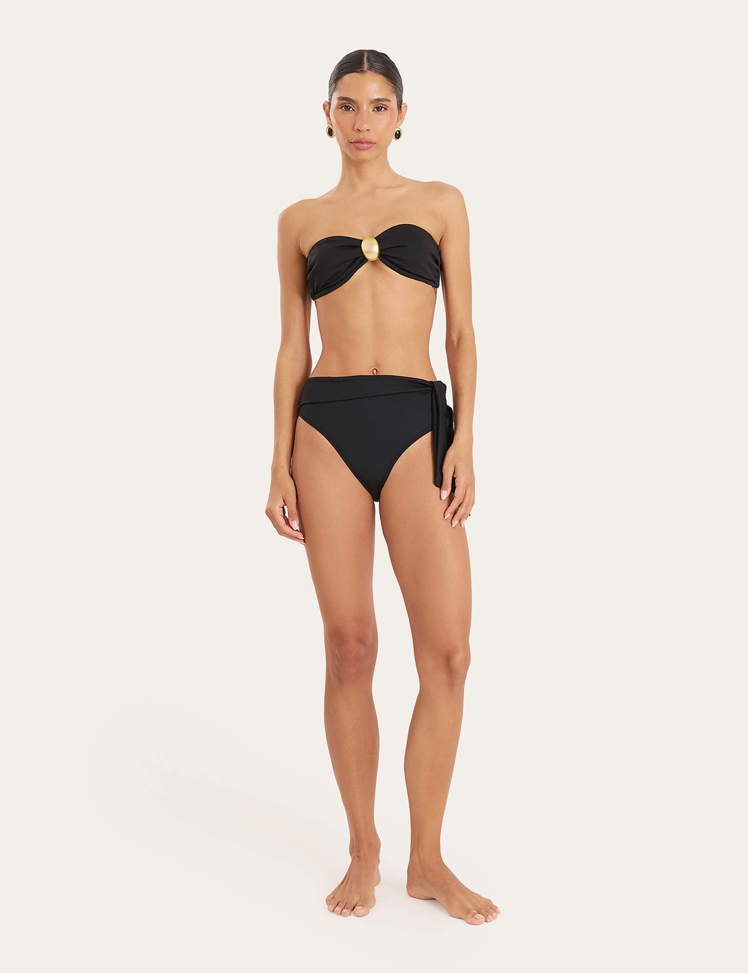 Tie Detail Bandeau Bikini Top 6 of 13