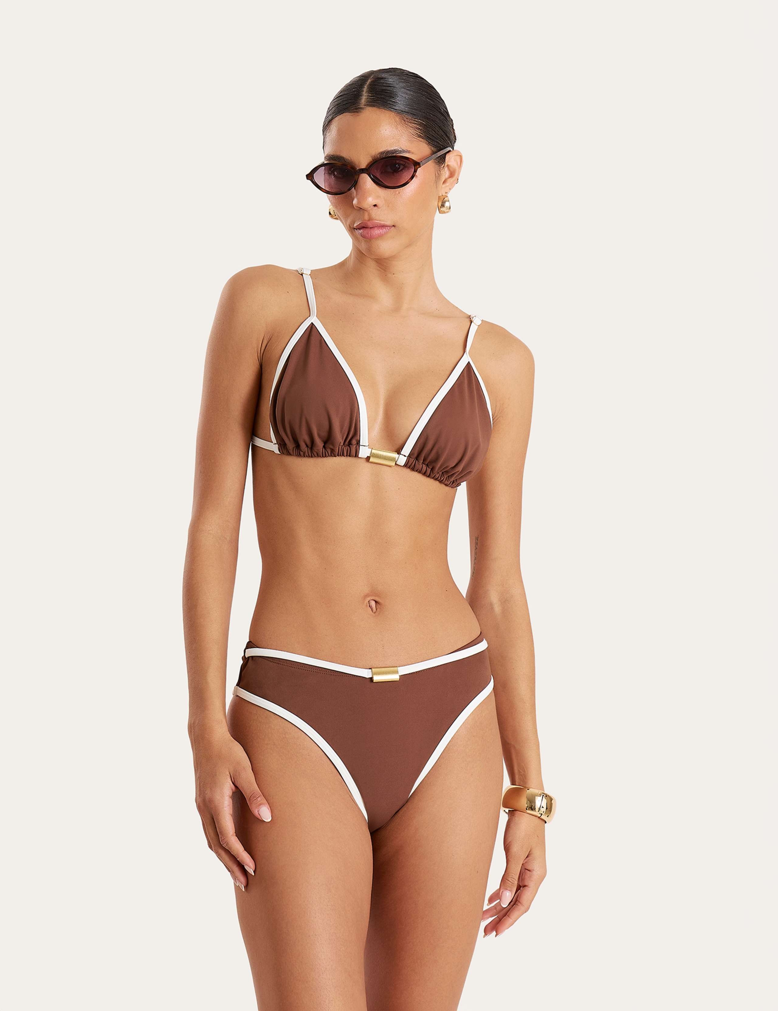 Triangle V-Neck Bikini Top 2 of 10