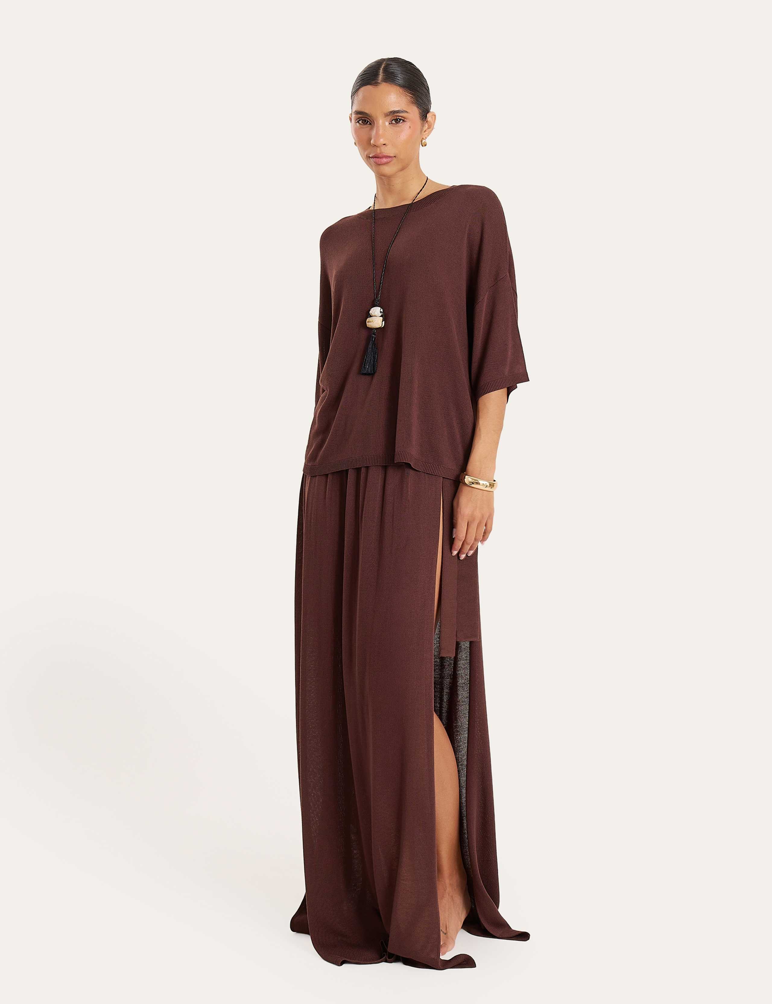 Maxi Side Split Beach Skirt 5 of 11