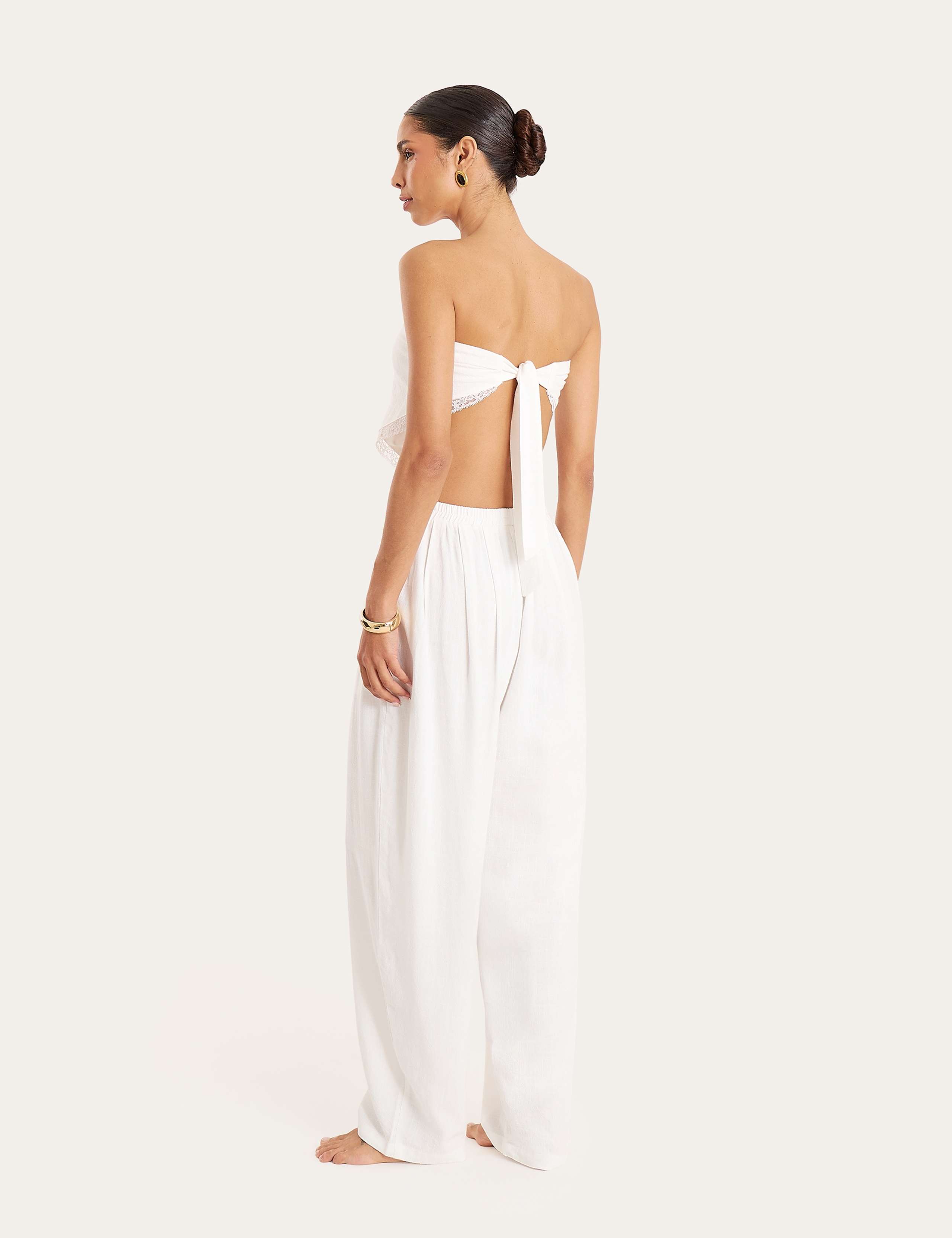 Elasticated Waist Barrel Leg Trousers 4 of 9