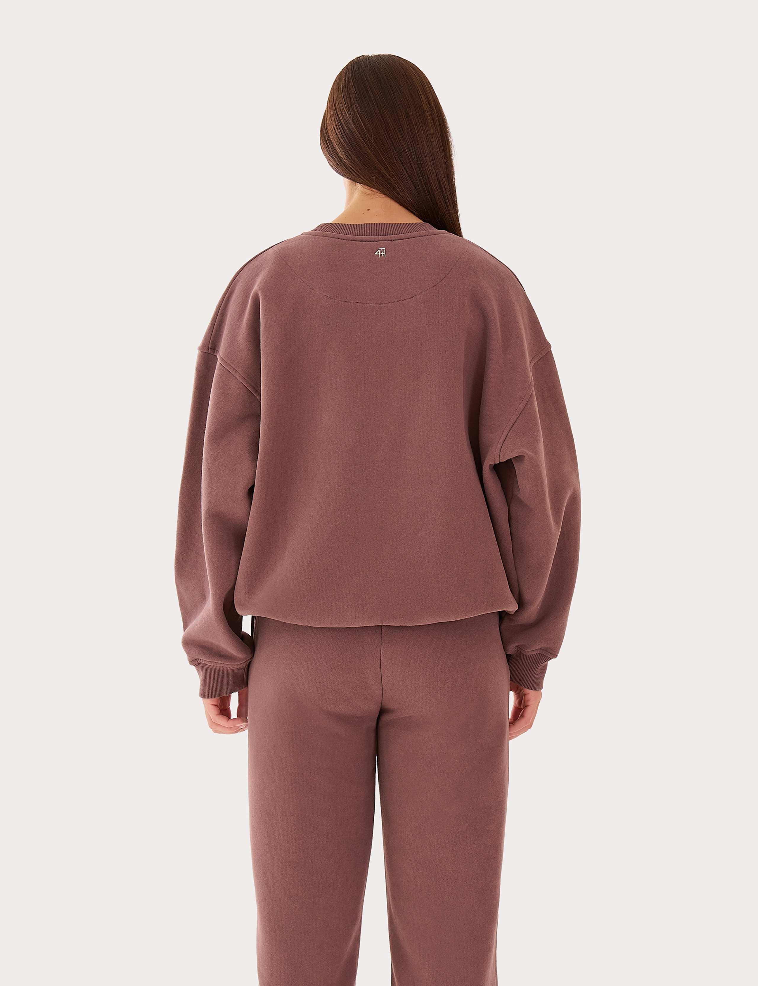 Pure Cotton Embroidered Logo Sweatshirt 4 of 5