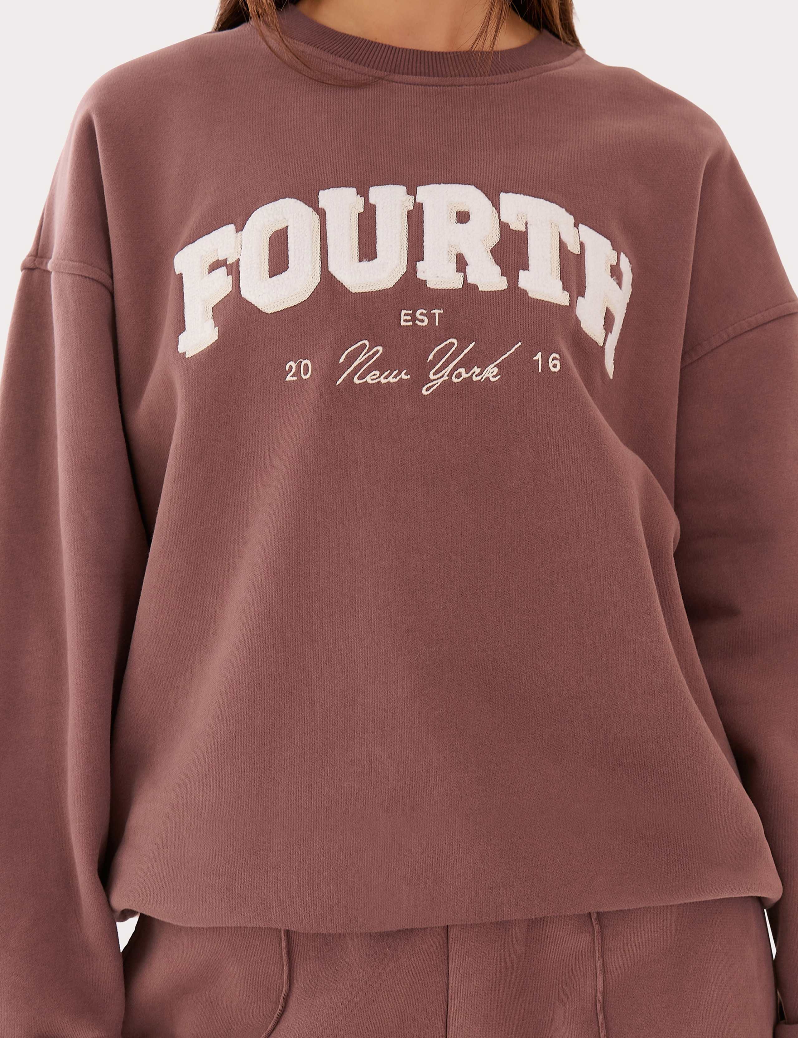 Pure Cotton Embroidered Logo Sweatshirt 5 of 5