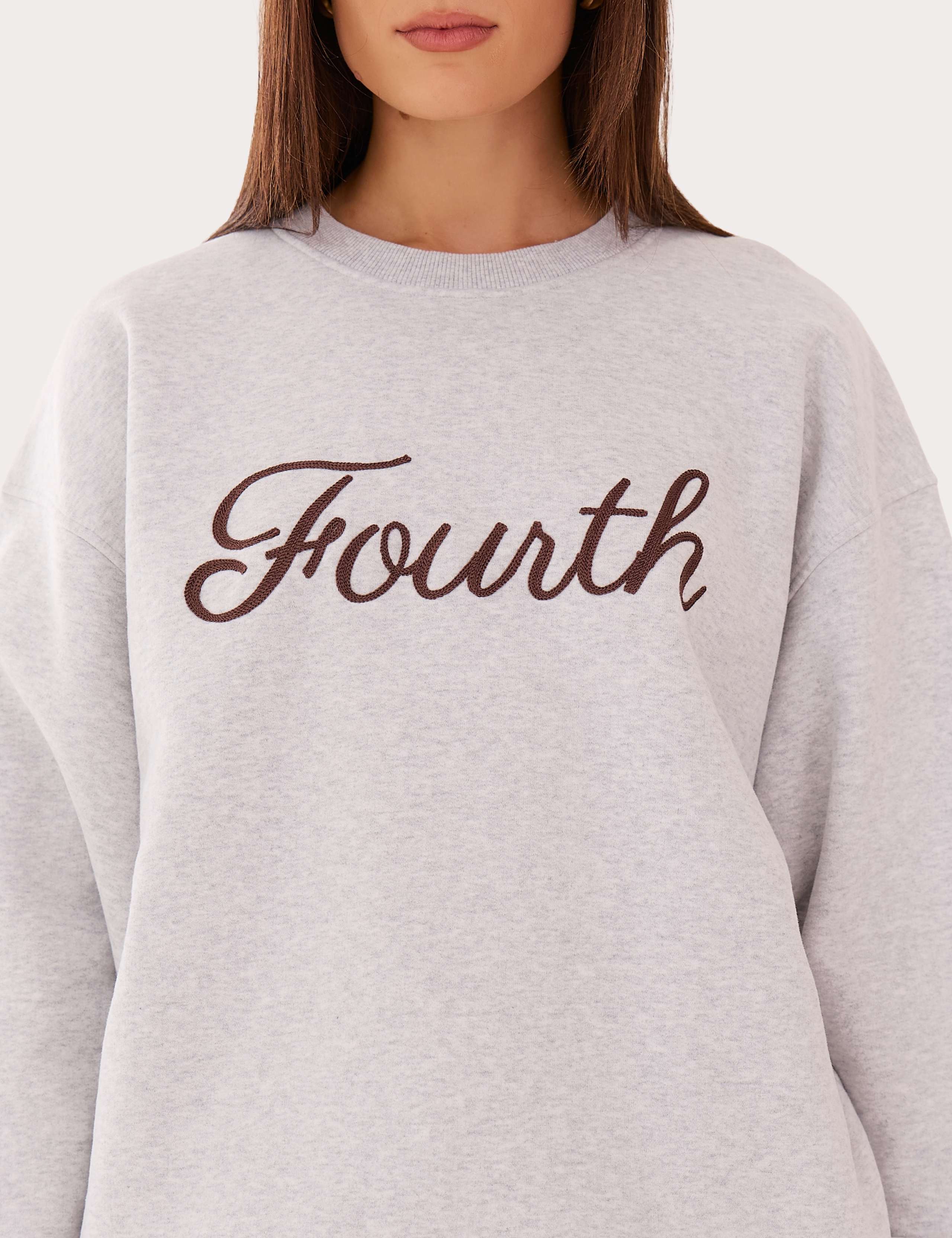 Pure Cotton Embroidered Relaxed Sweatshirt 4 of 5