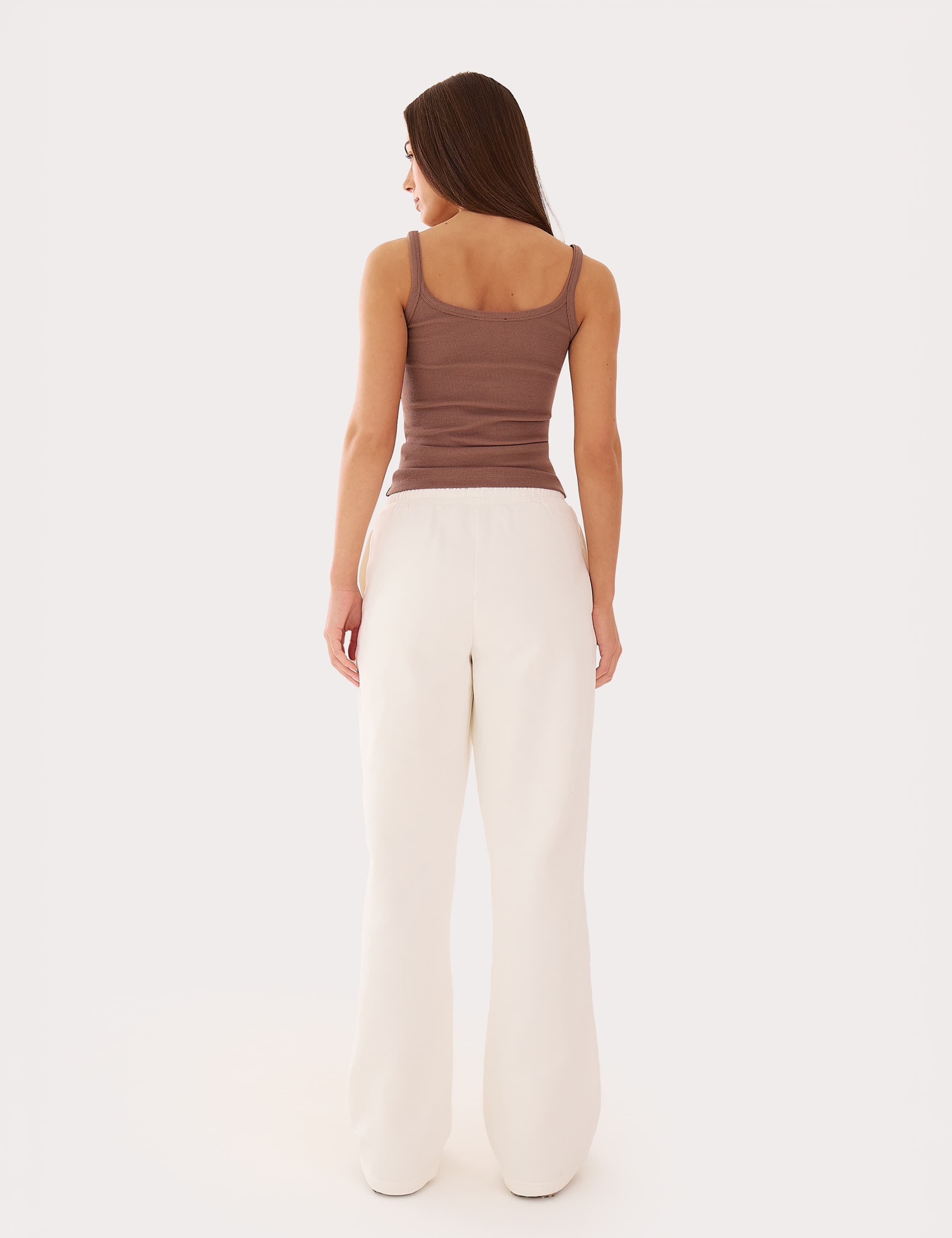 Pure Cotton High Waisted Wide Leg Joggers 2 of 4