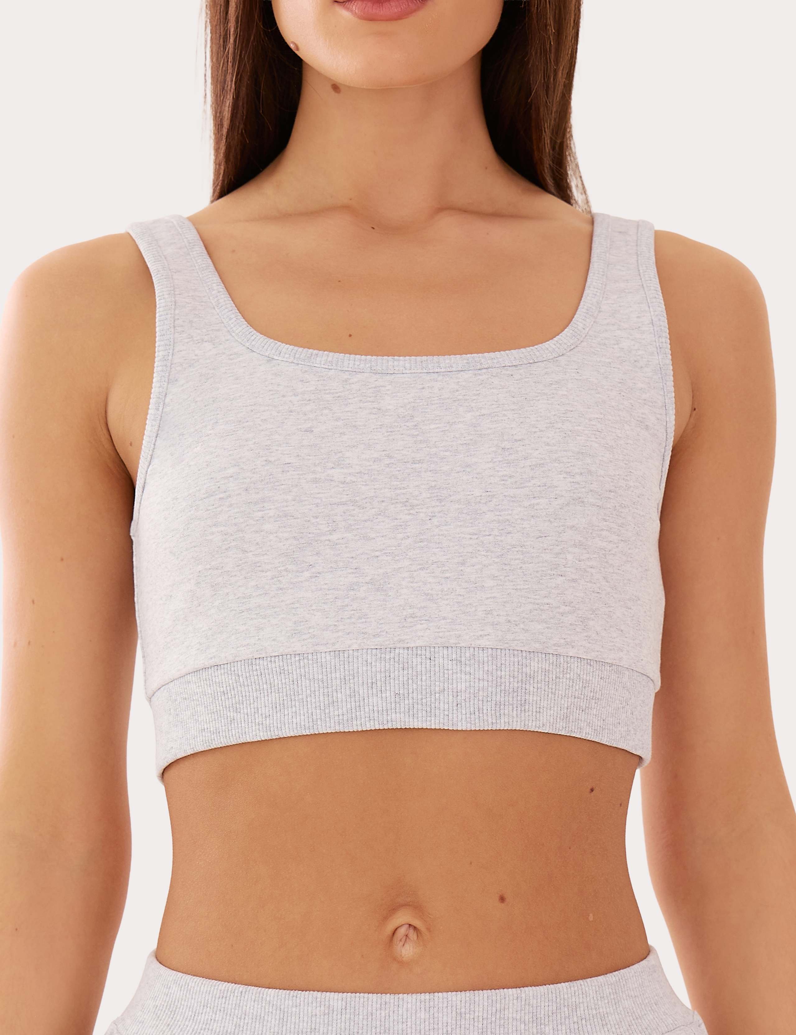 Cotton Rich Square Neck Crop Cami Top 3 of 4