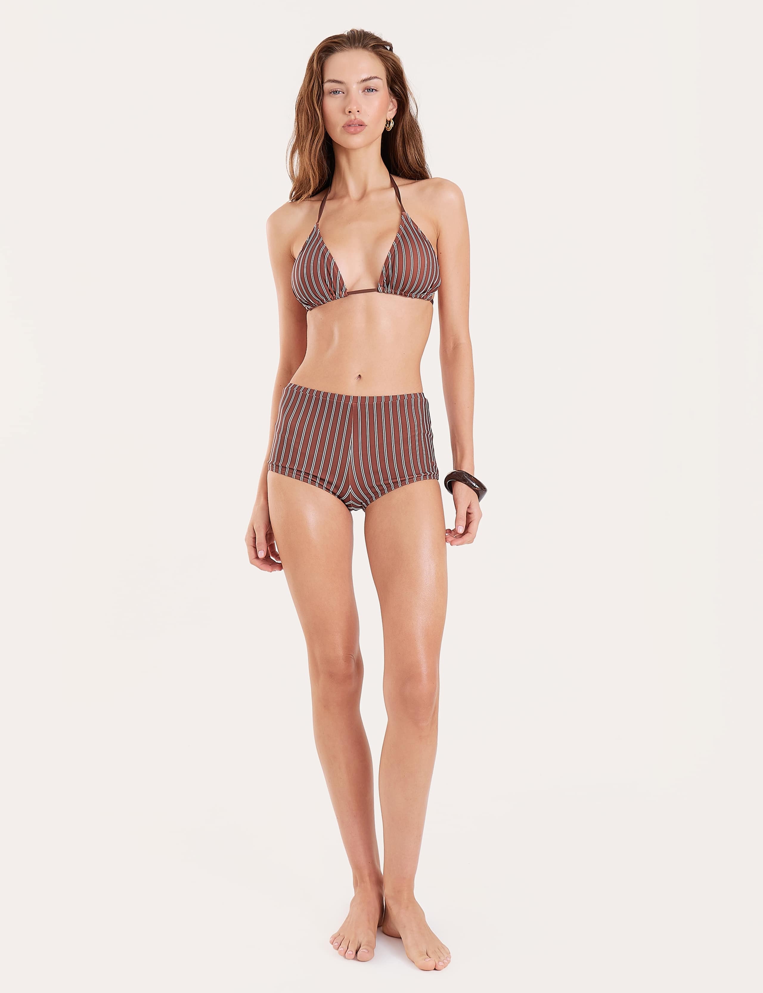 Striped Triangle Bikini Top 2 of 3