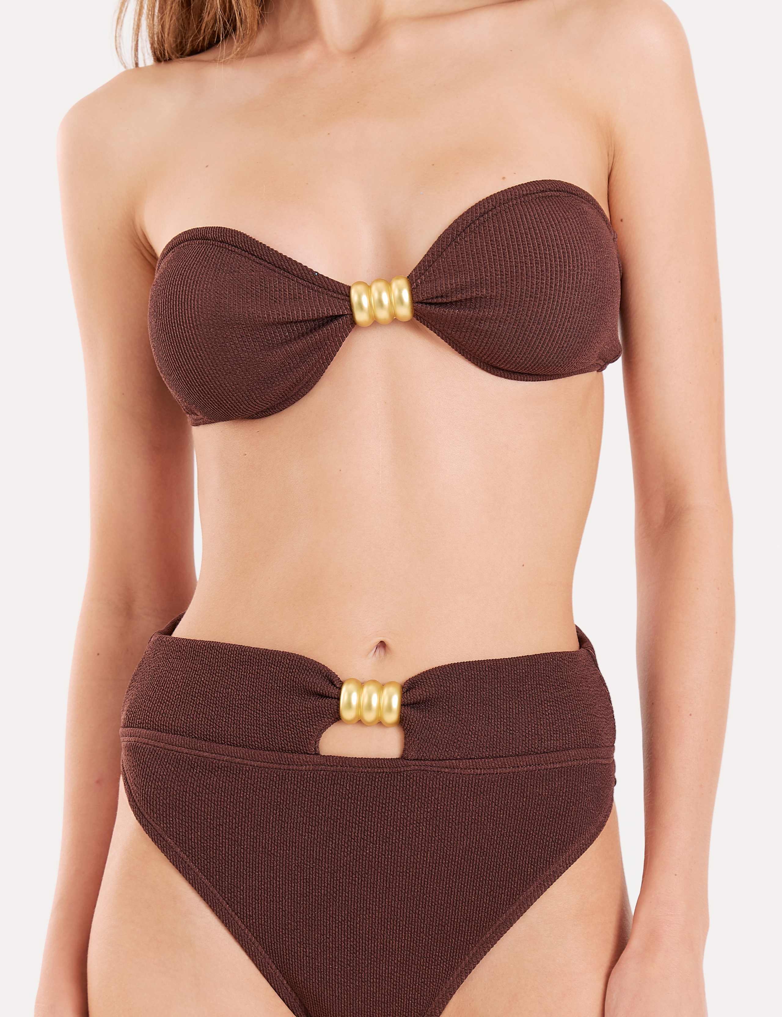 Crinkle Bandeau Bikini Top 4 of 5