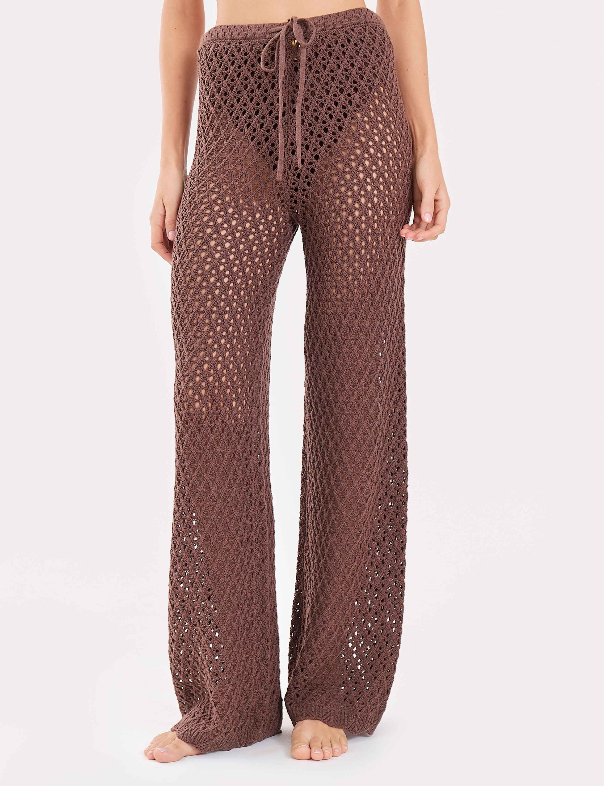 Cotton Rich Straight Leg Knitted Trousers 5 of 8