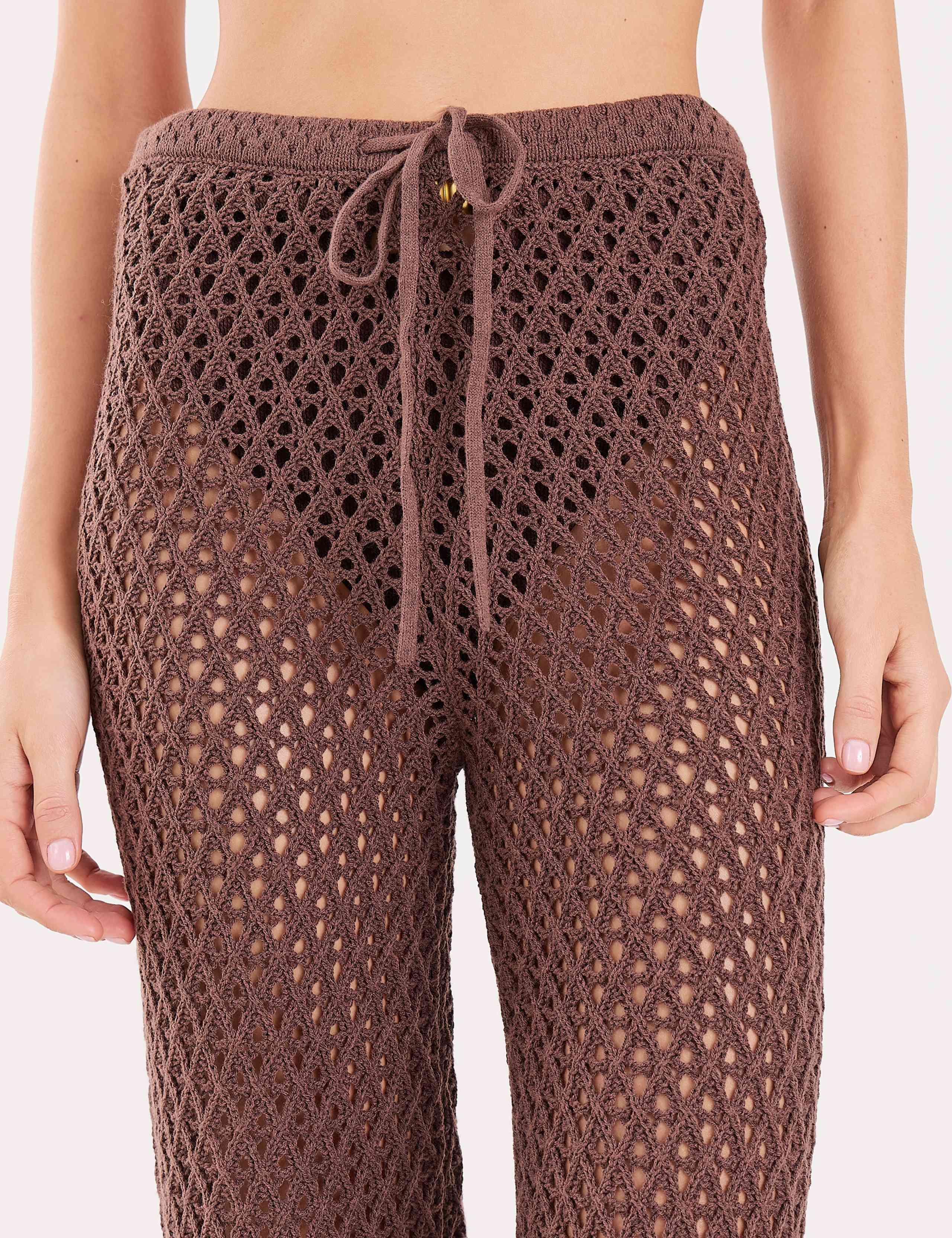 Cotton Rich Straight Leg Knitted Trousers 6 of 8